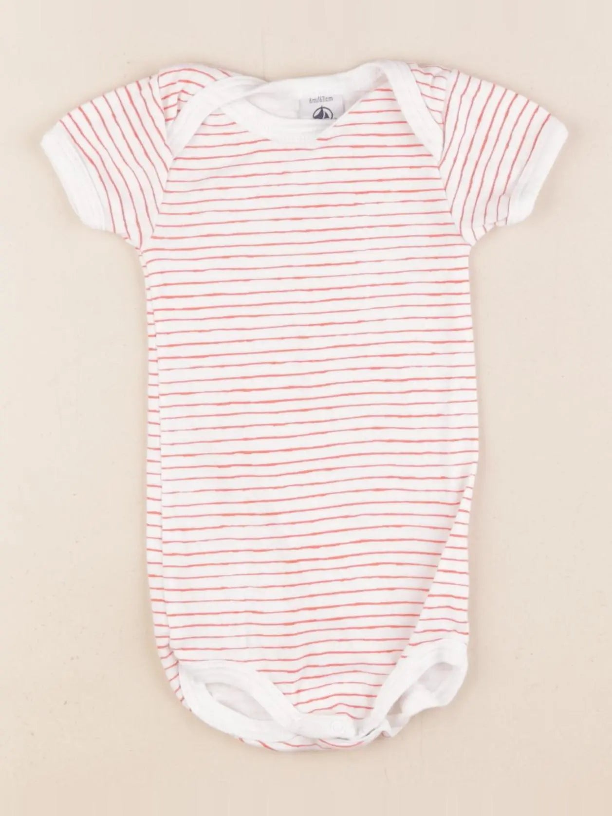Petit Bateau - body blanc - 6 mois
