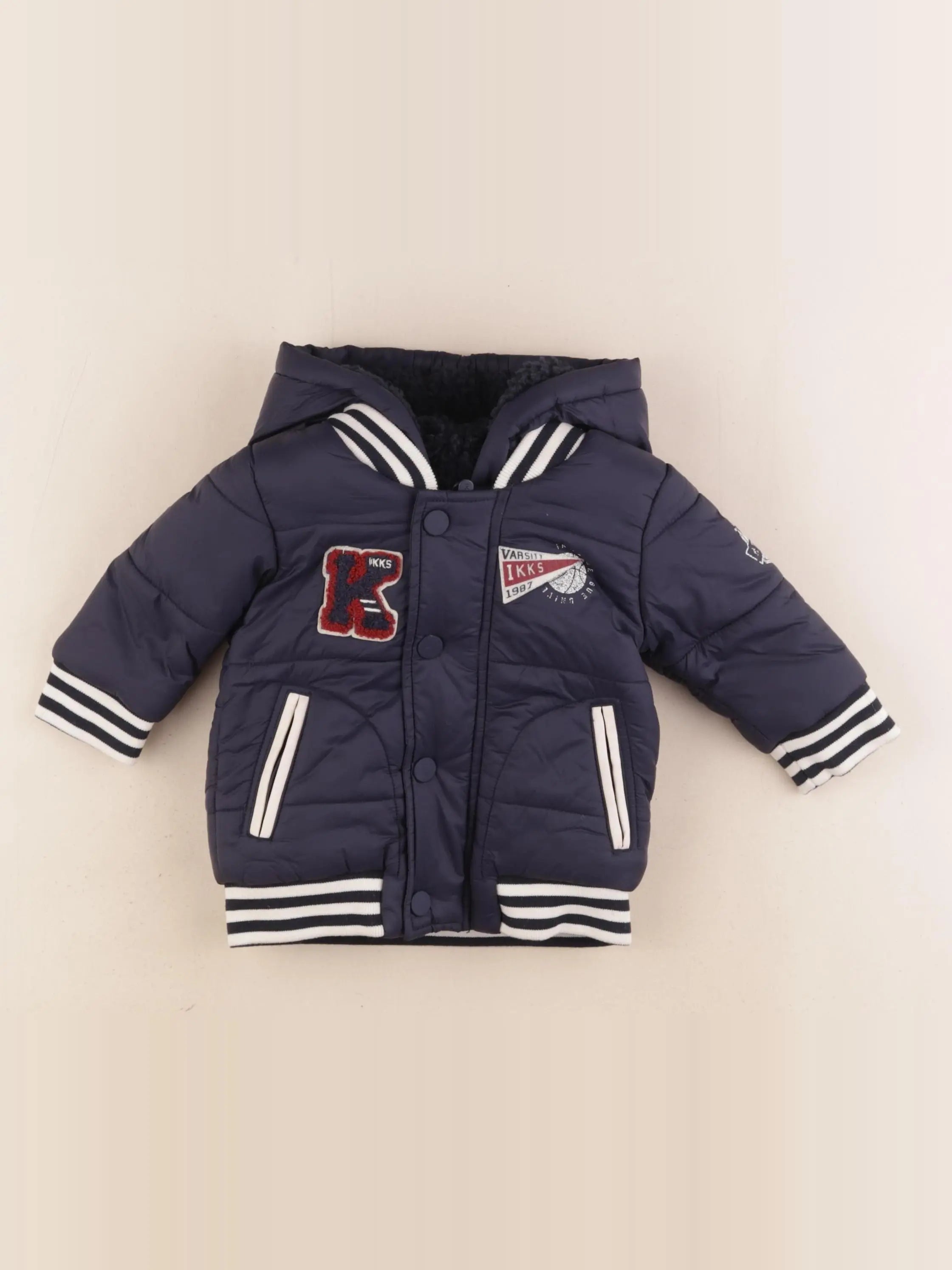 IKKS - doudoune bleu - 6 mois