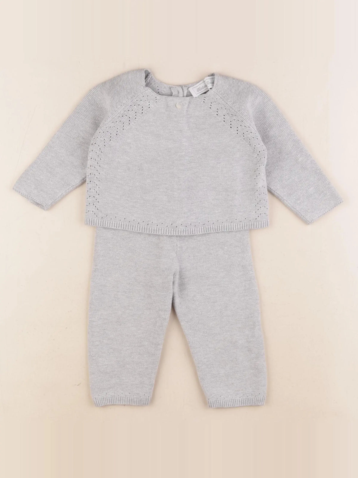 Tartine & Chocolat - ensemble gris - 6 mois