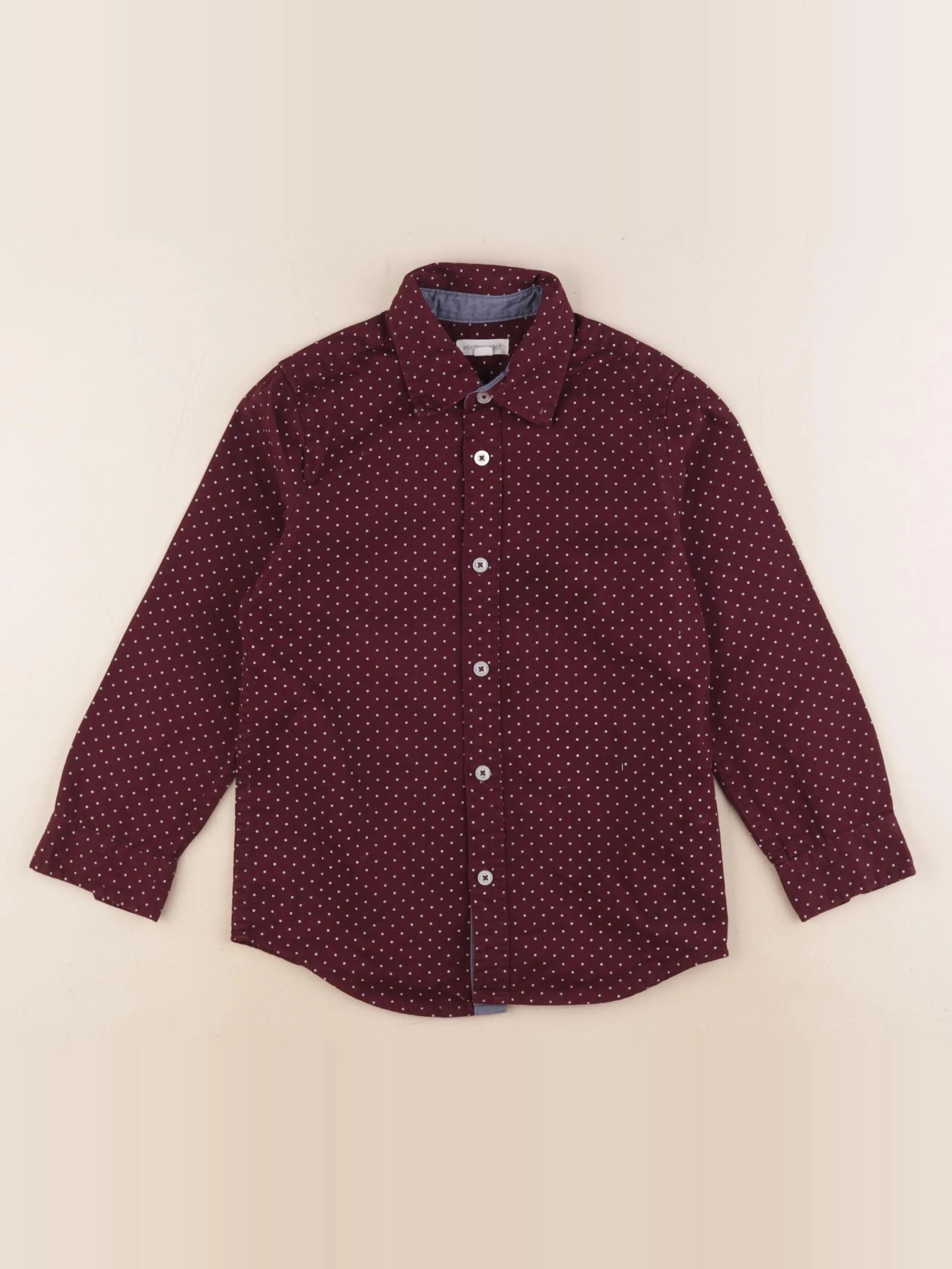 Vertbaudet - chemise rouge - 6 ans