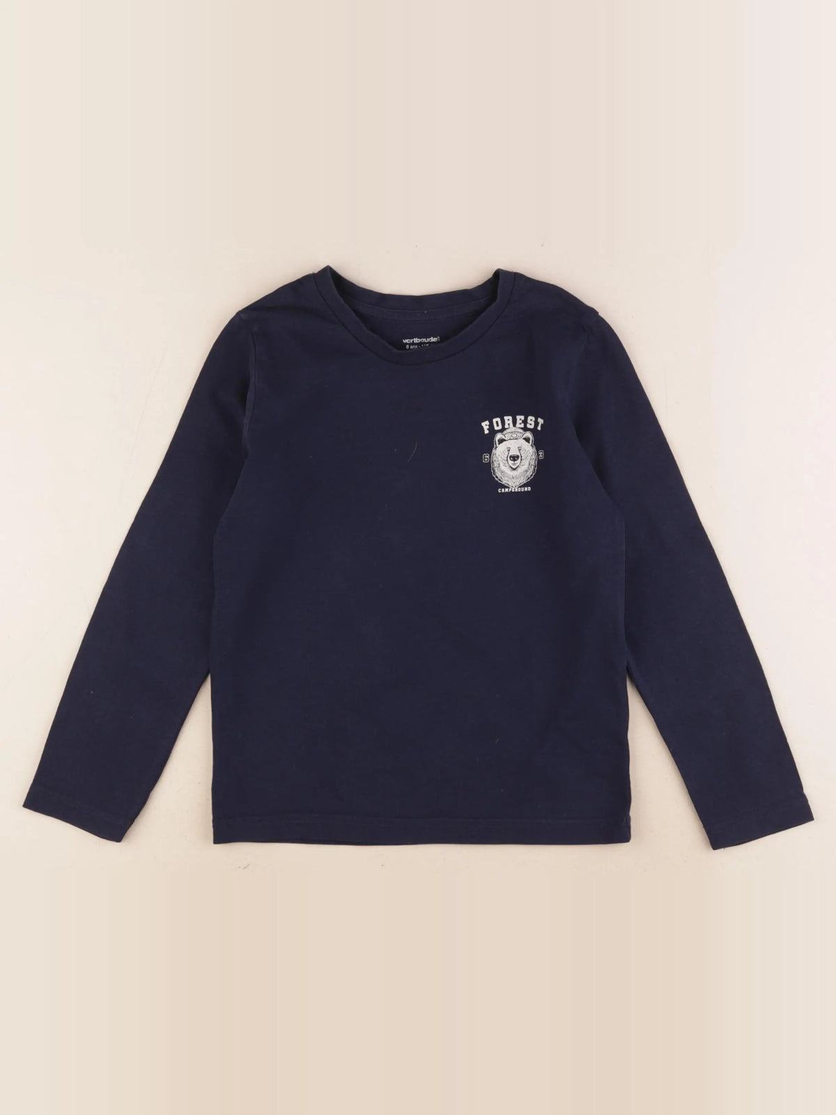 Vertbaudet - tee-shirt bleu - 6 ans
