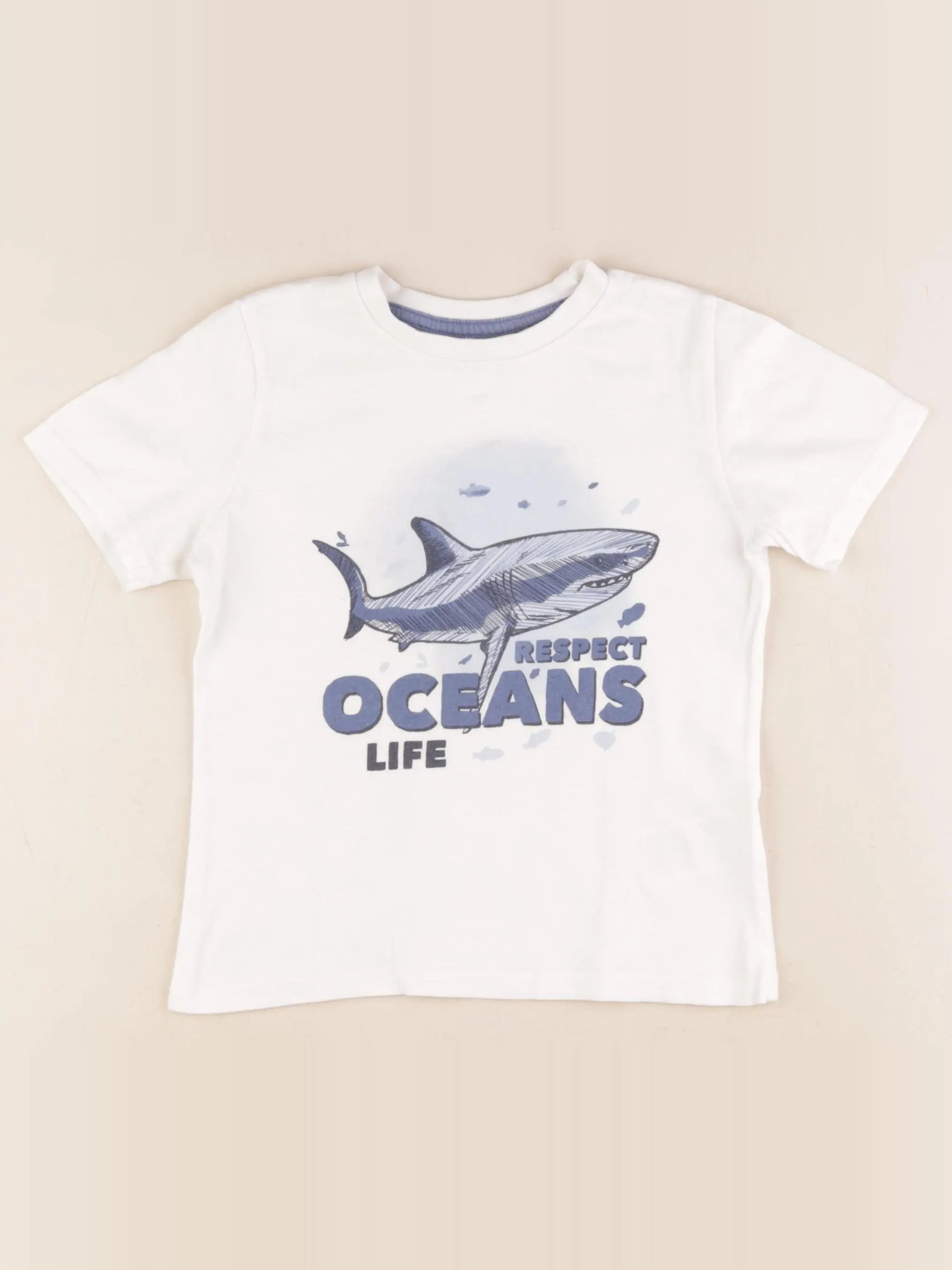 Vertbaudet - tee-shirt blanc - 5 ans
