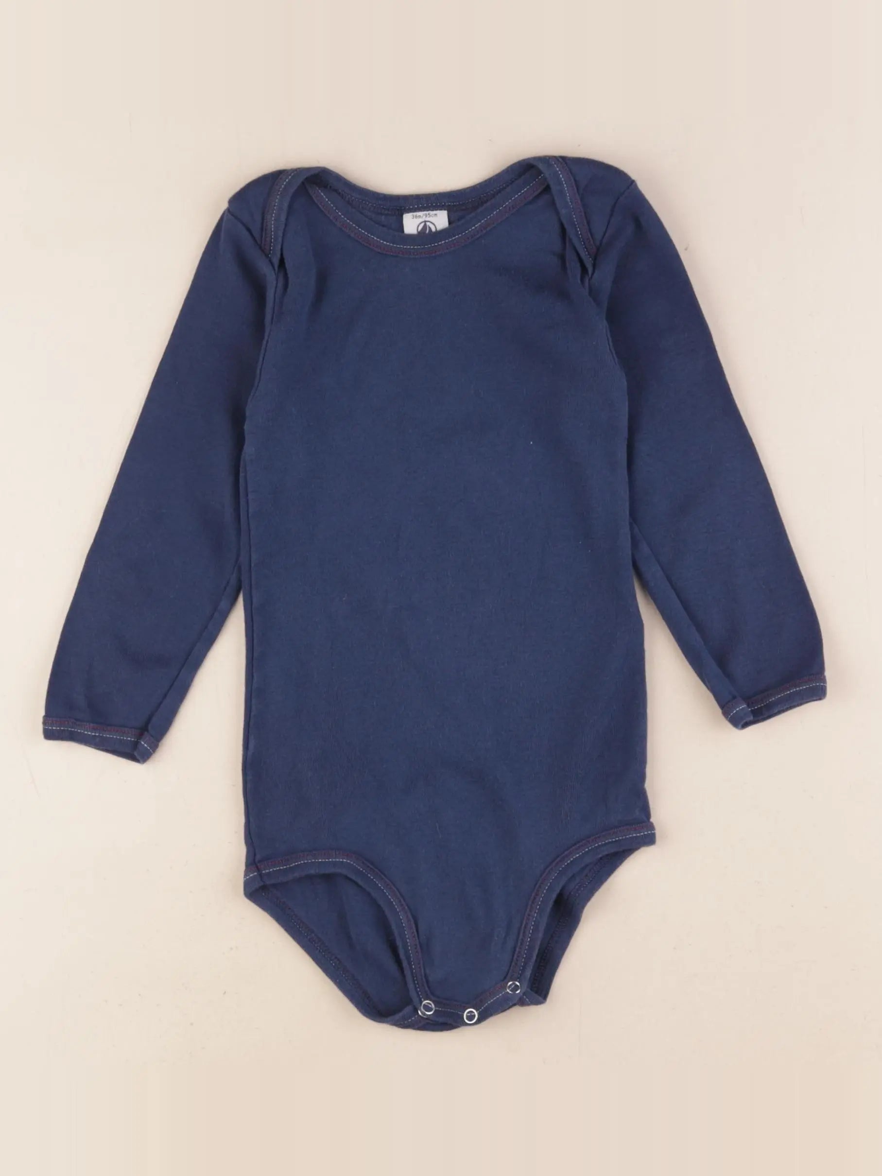 Petit Bateau - body bleu - 36 mois
