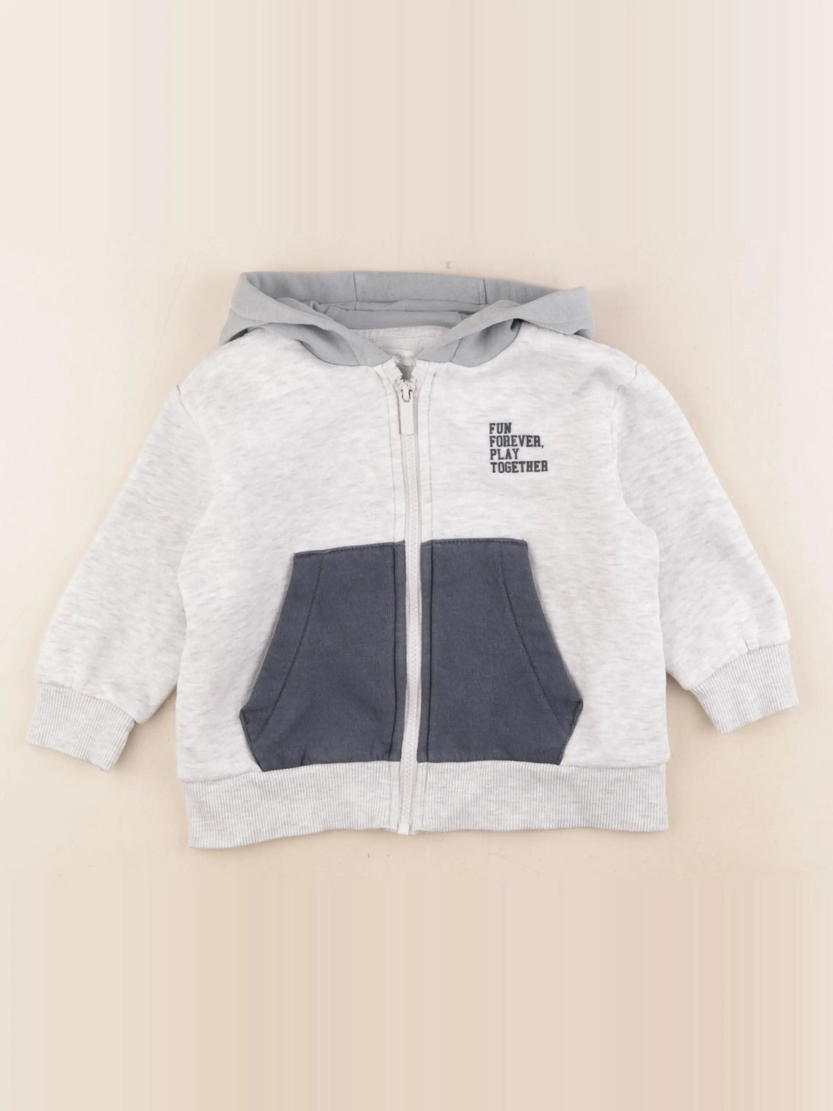 Vertbaudet - sweat gris - 4 ans