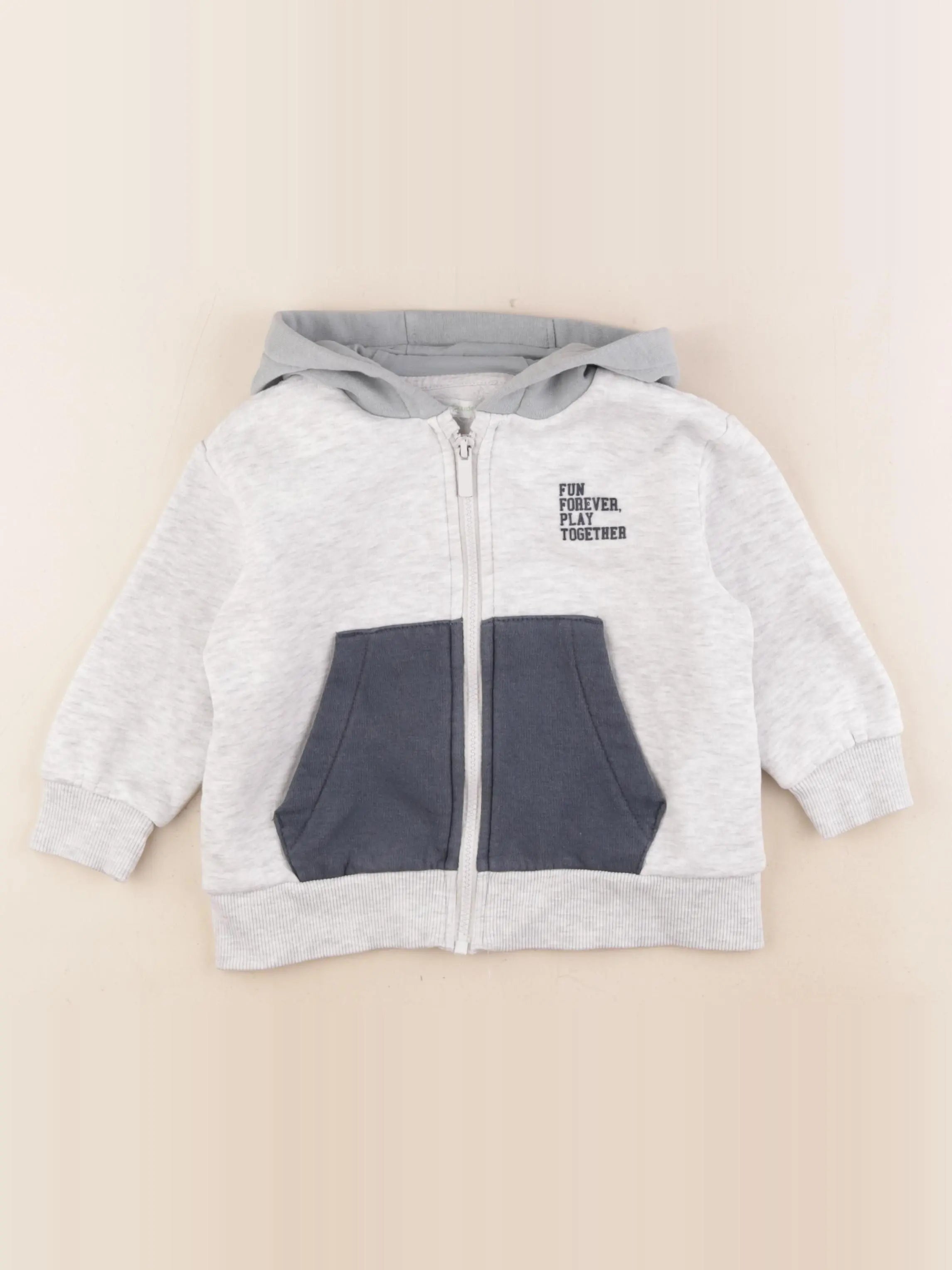 Vertbaudet - sweat gris - 4 ans