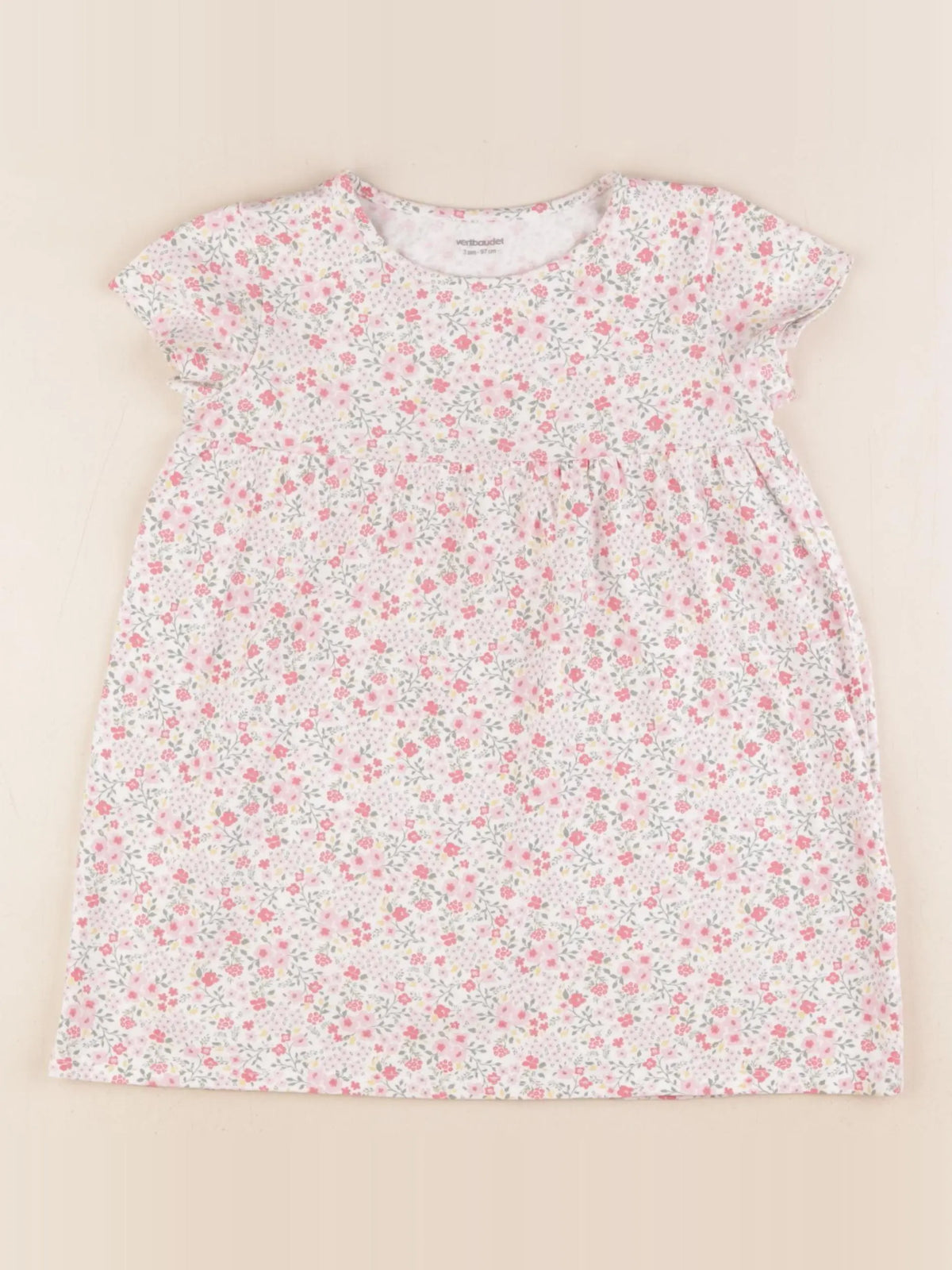 Vertbaudet - robe multicolore - 3 ans