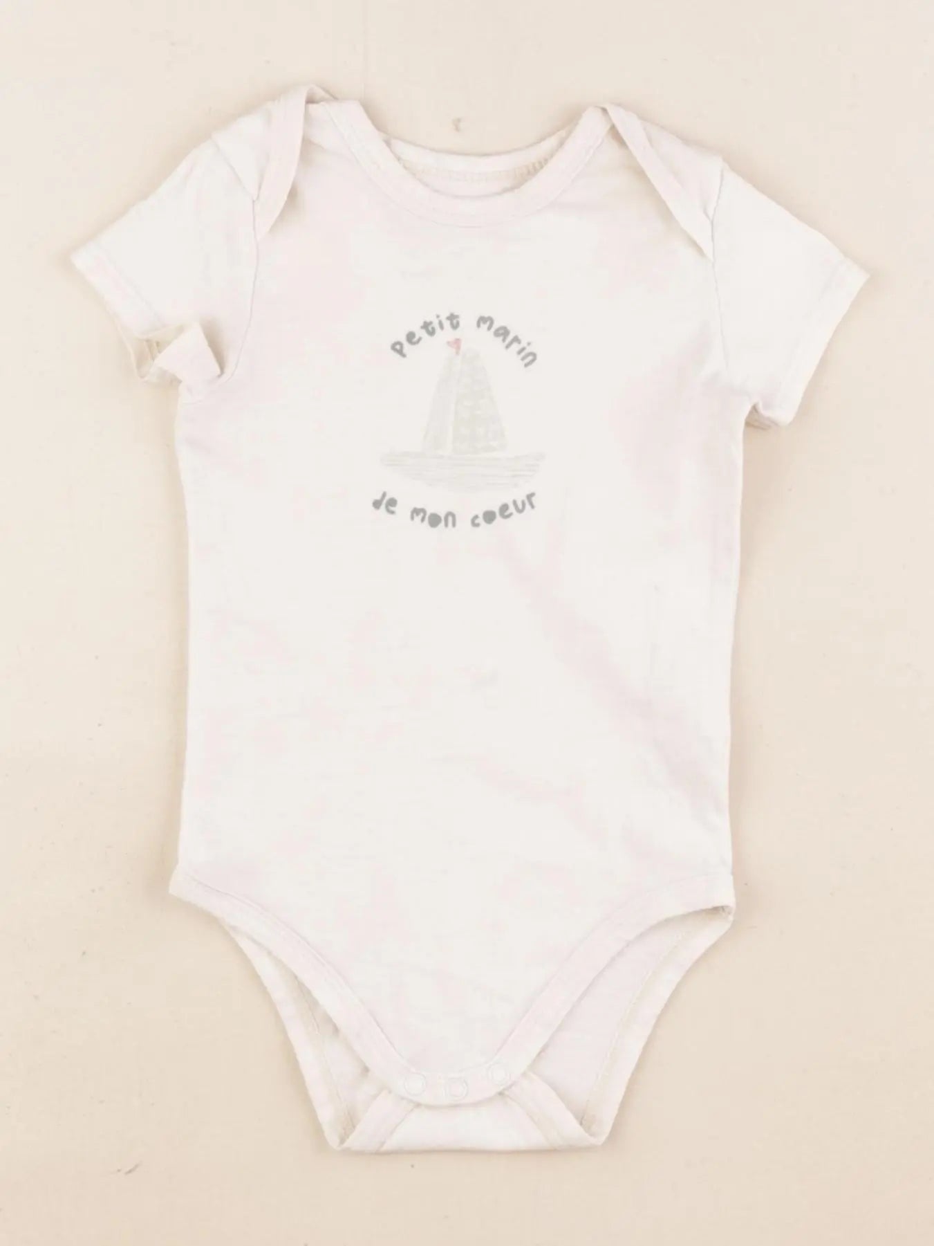 Tape à l'oeil - body beige - 6 mois