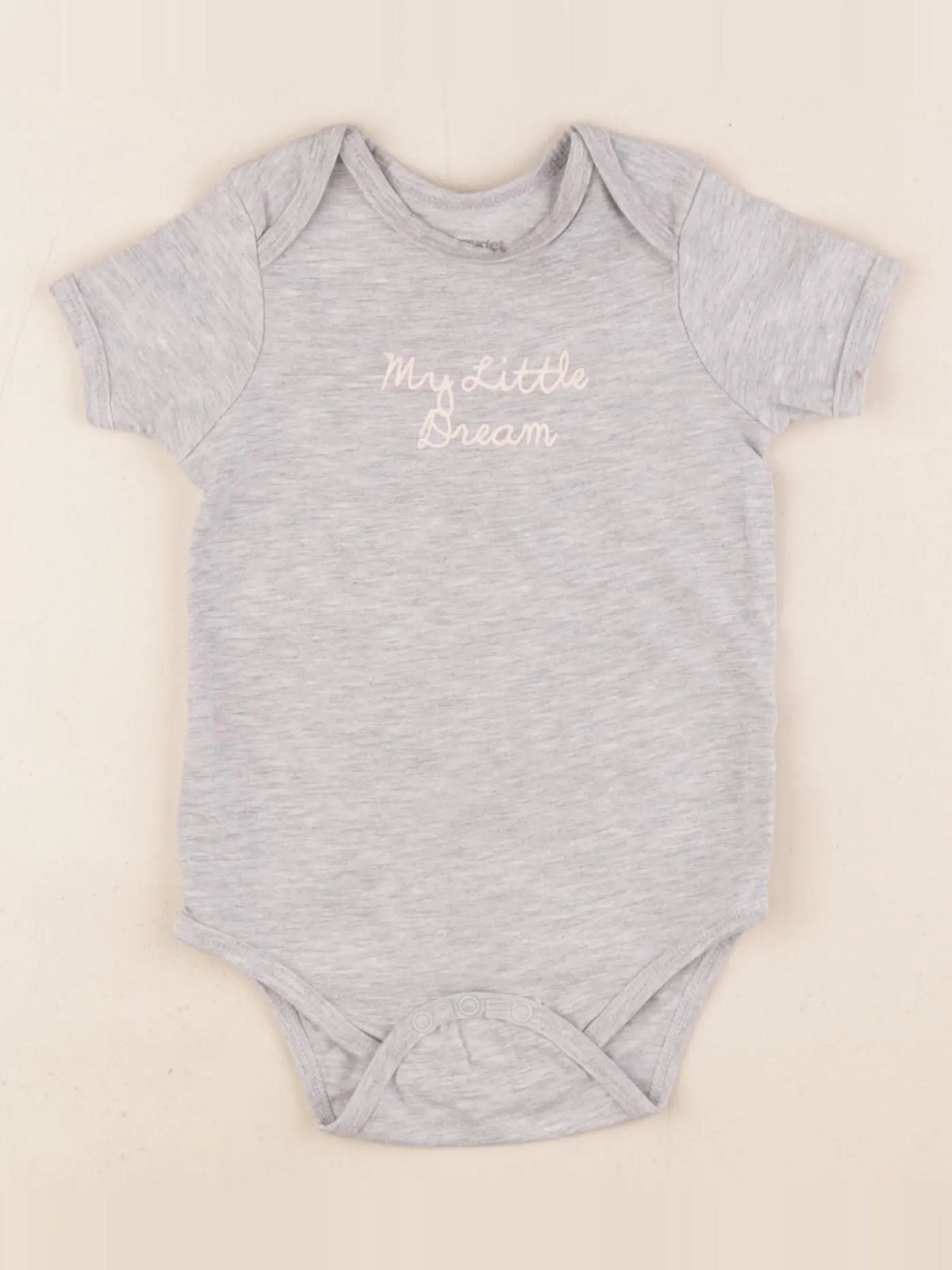 Vertbaudet - body gris - 9 mois