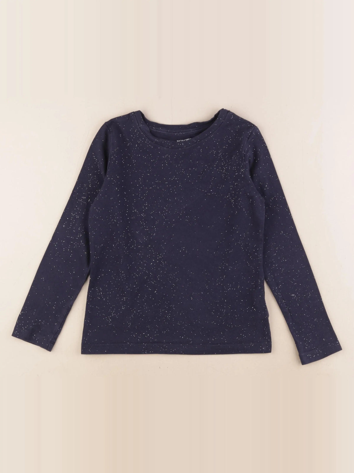 Monoprix - tee-shirt bleu, argent - 8 ans