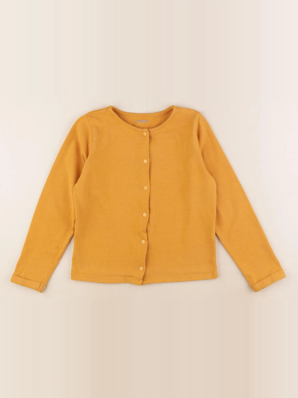 Vertbaudet - sweat jaune - 8 ans