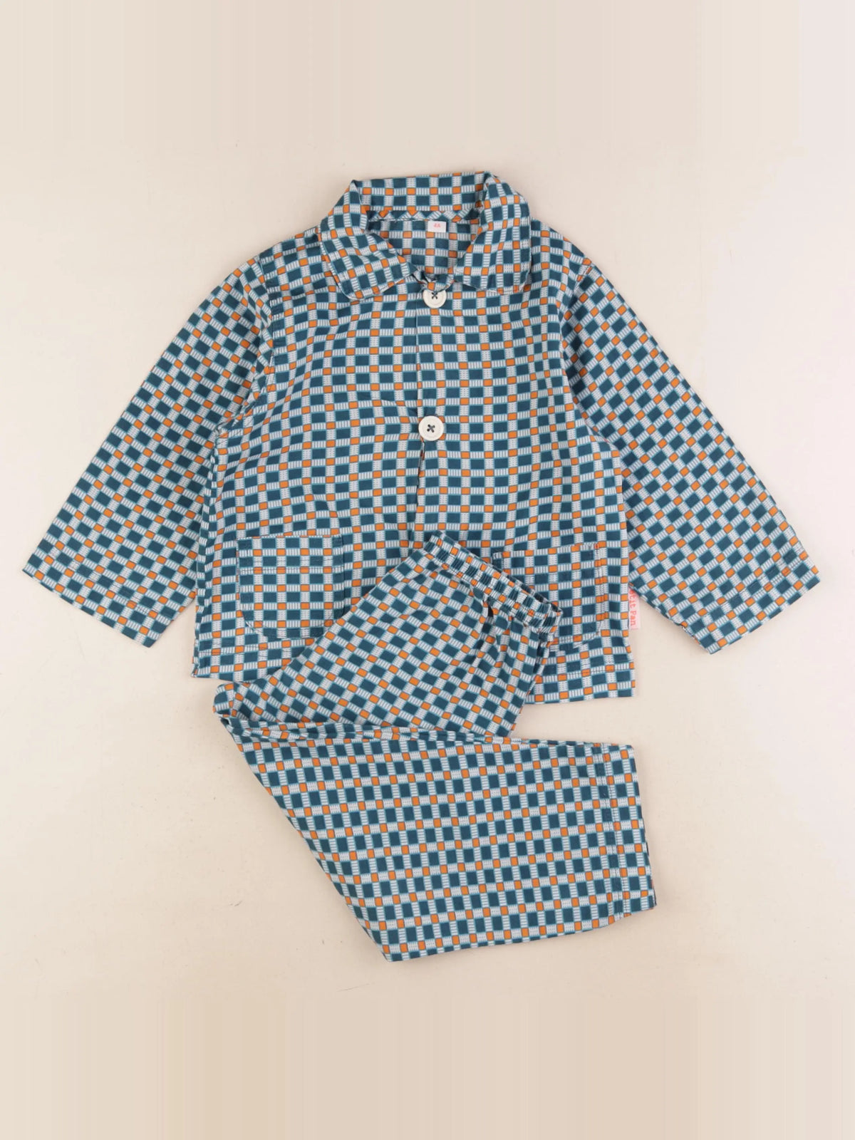 Petit Pan - pyjama coton bleu - 4 ans