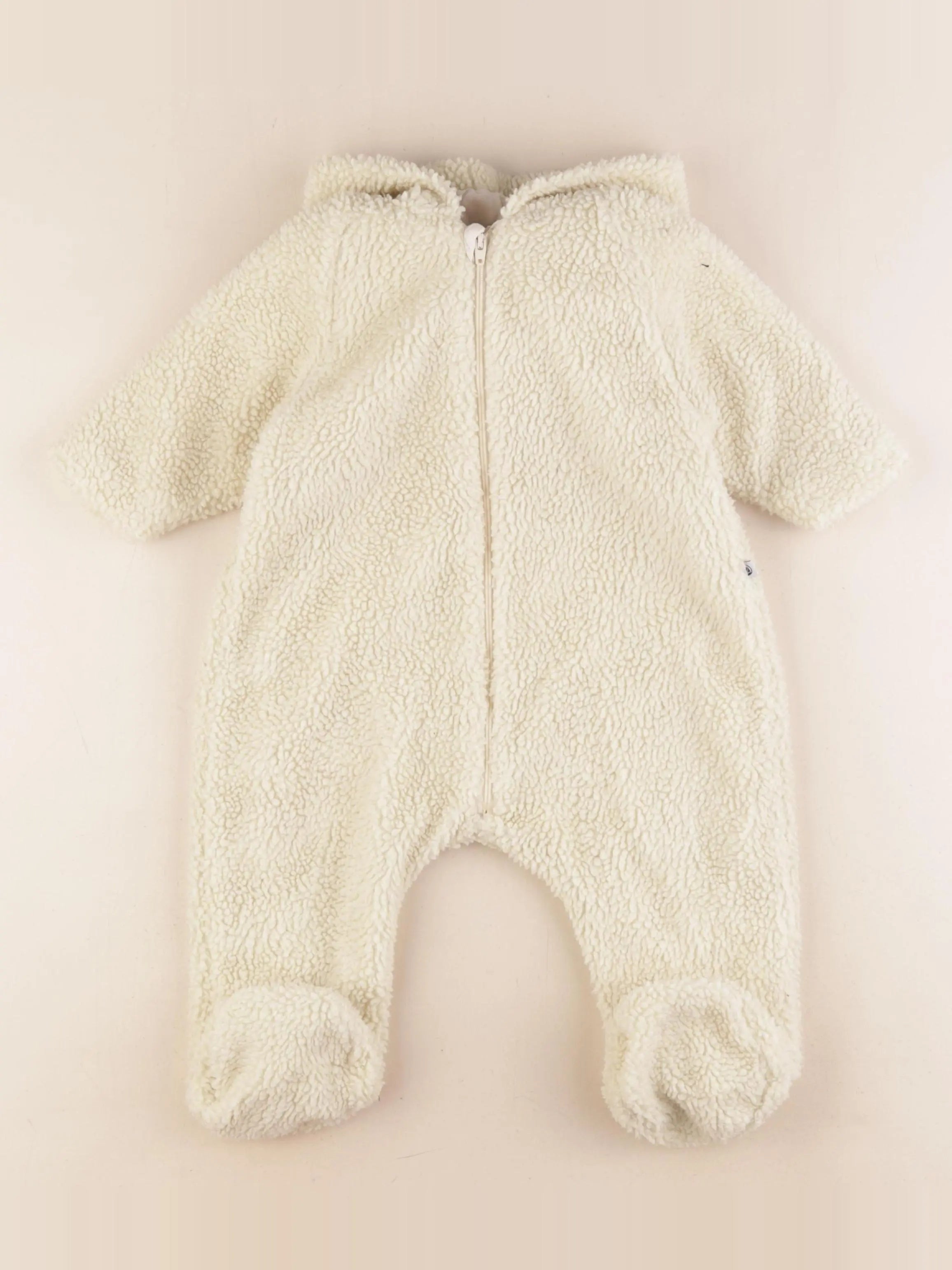 Petit Bateau - combi-pilote beige - 12 mois