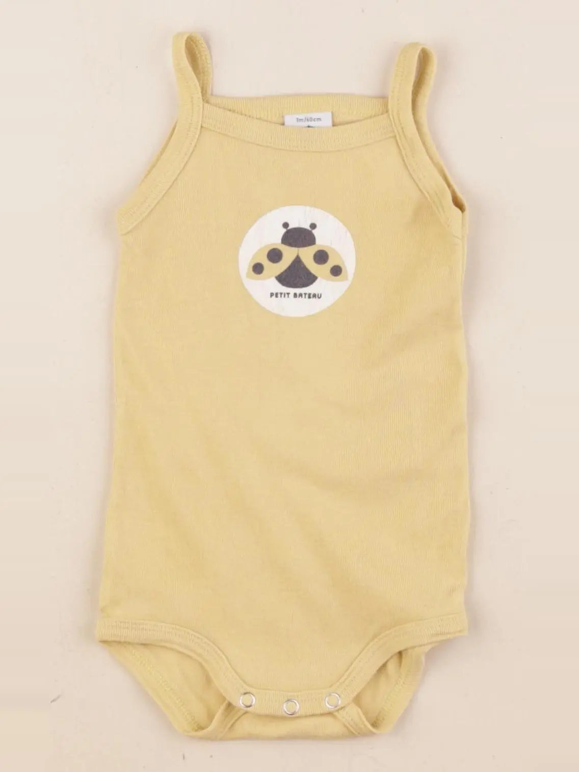 Petit Bateau - body jaune - 3 mois