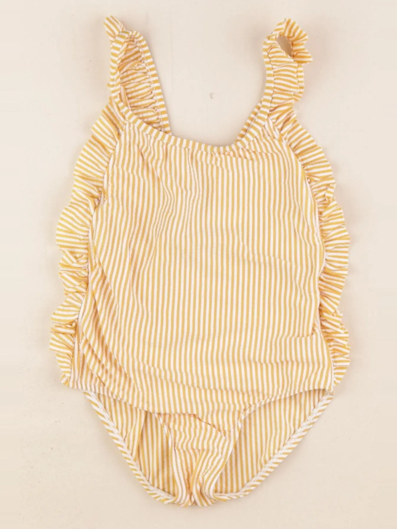 Zara - maillot de bain jaune, blanc - 2/3 ans