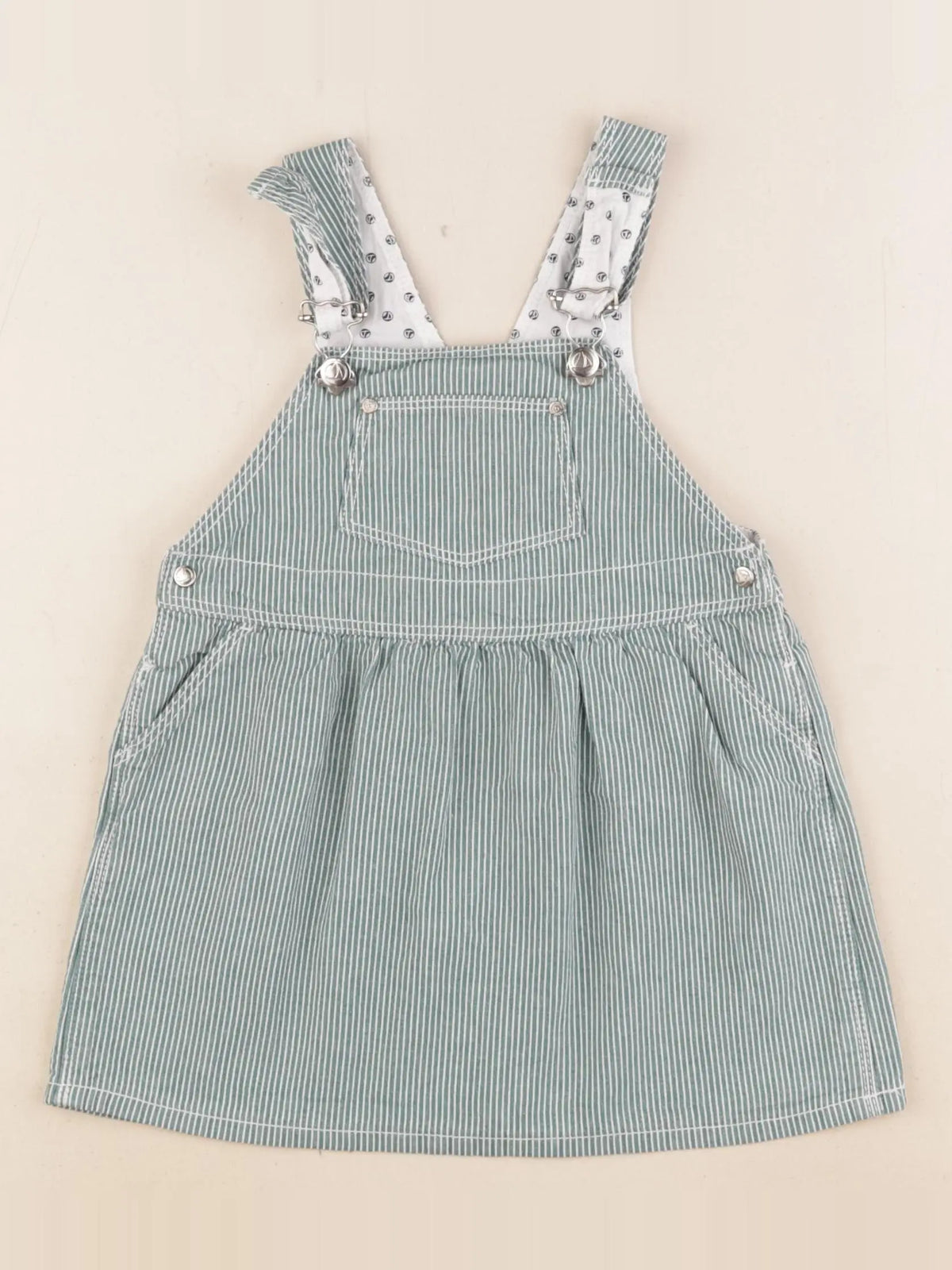Petit Bateau - robe vert - 24 mois