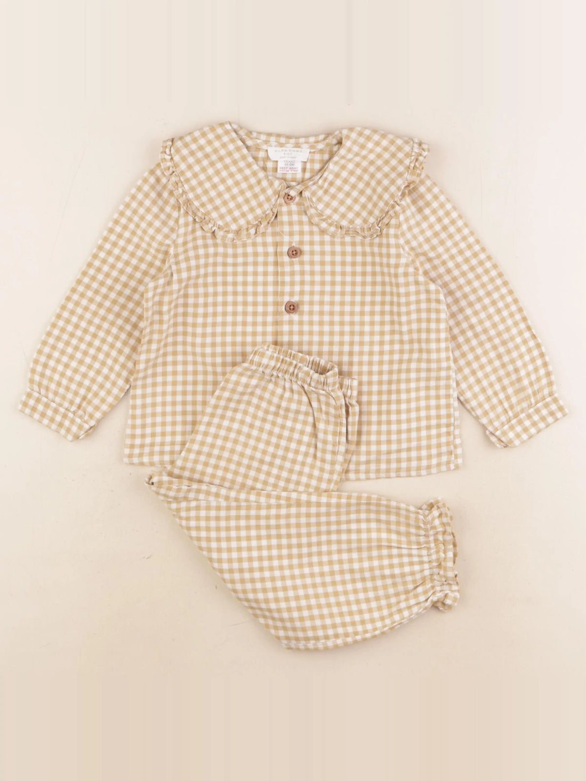 Zara - pyjama coton beige - 1 an à 2 ans