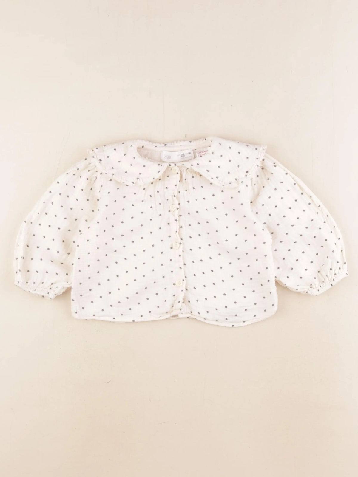Zara - blouse beige - 2/3 ans