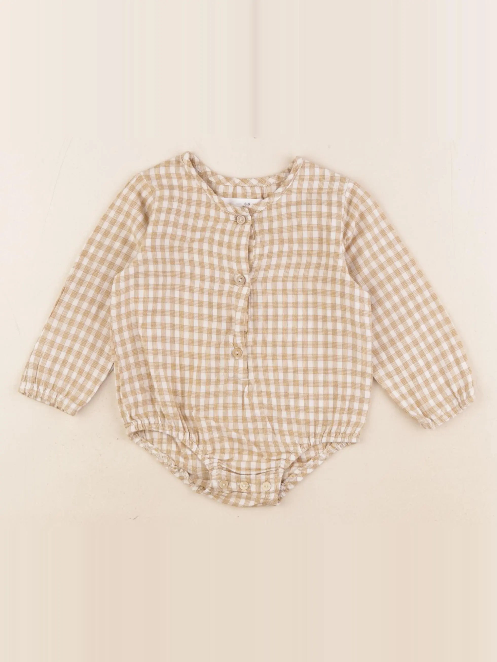 Zara - combinaison beige - 6/9 mois