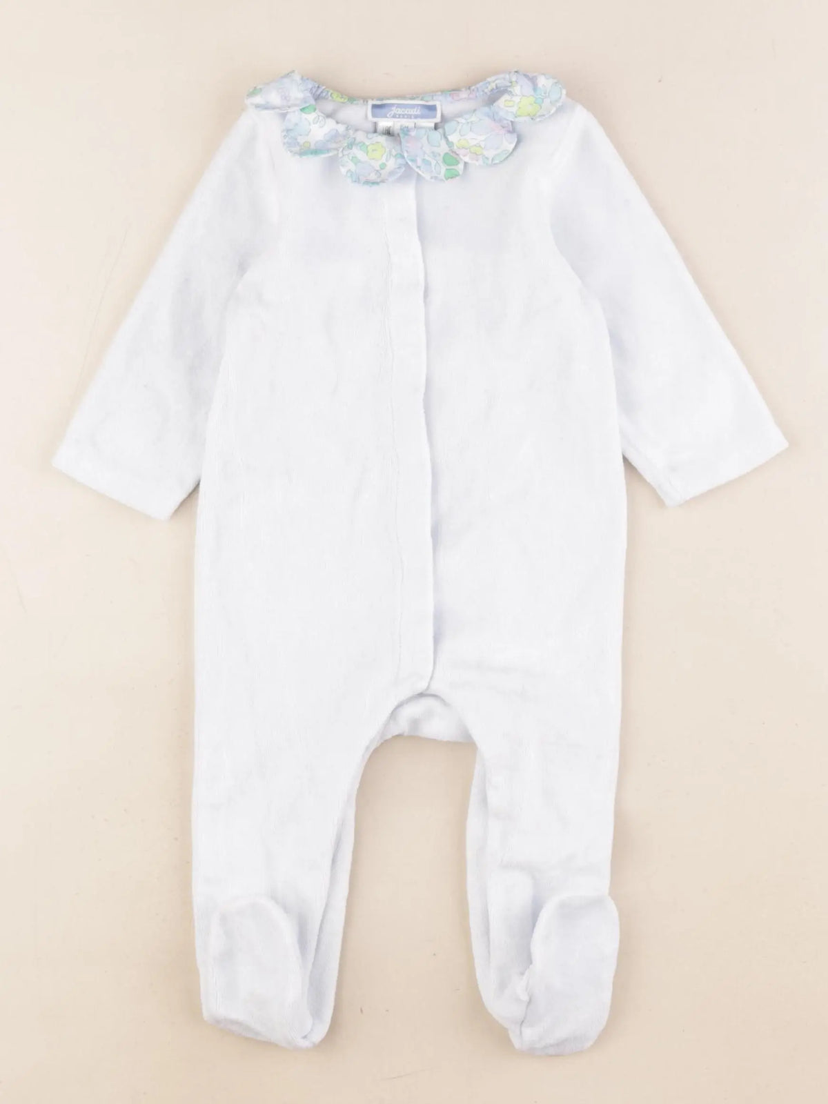 Jacadi - pyjama velours bleu - 6 mois