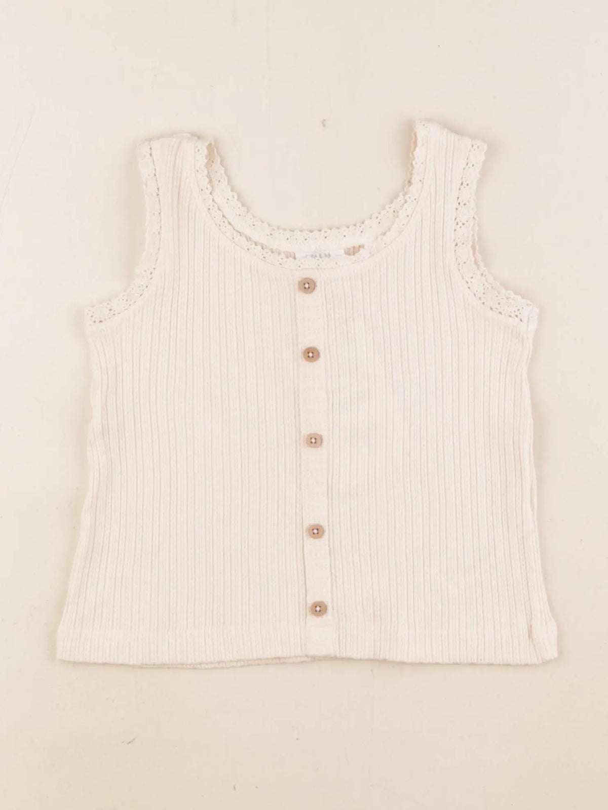 Zara - débardeur beige - 12/18 mois