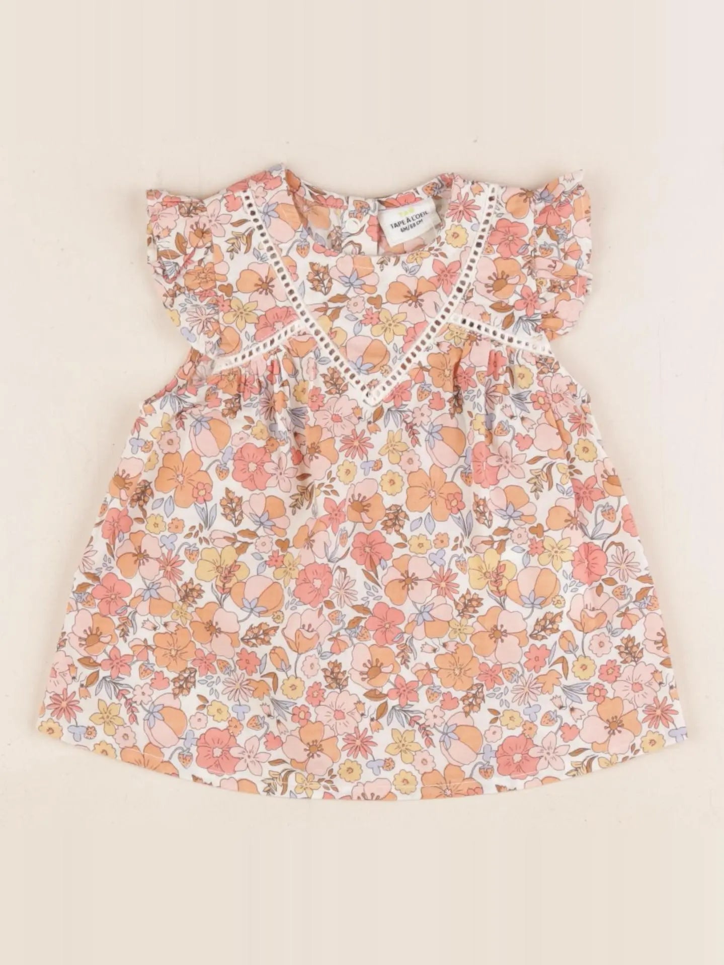 Tape à l'oeil - robe multicolore - 6 mois