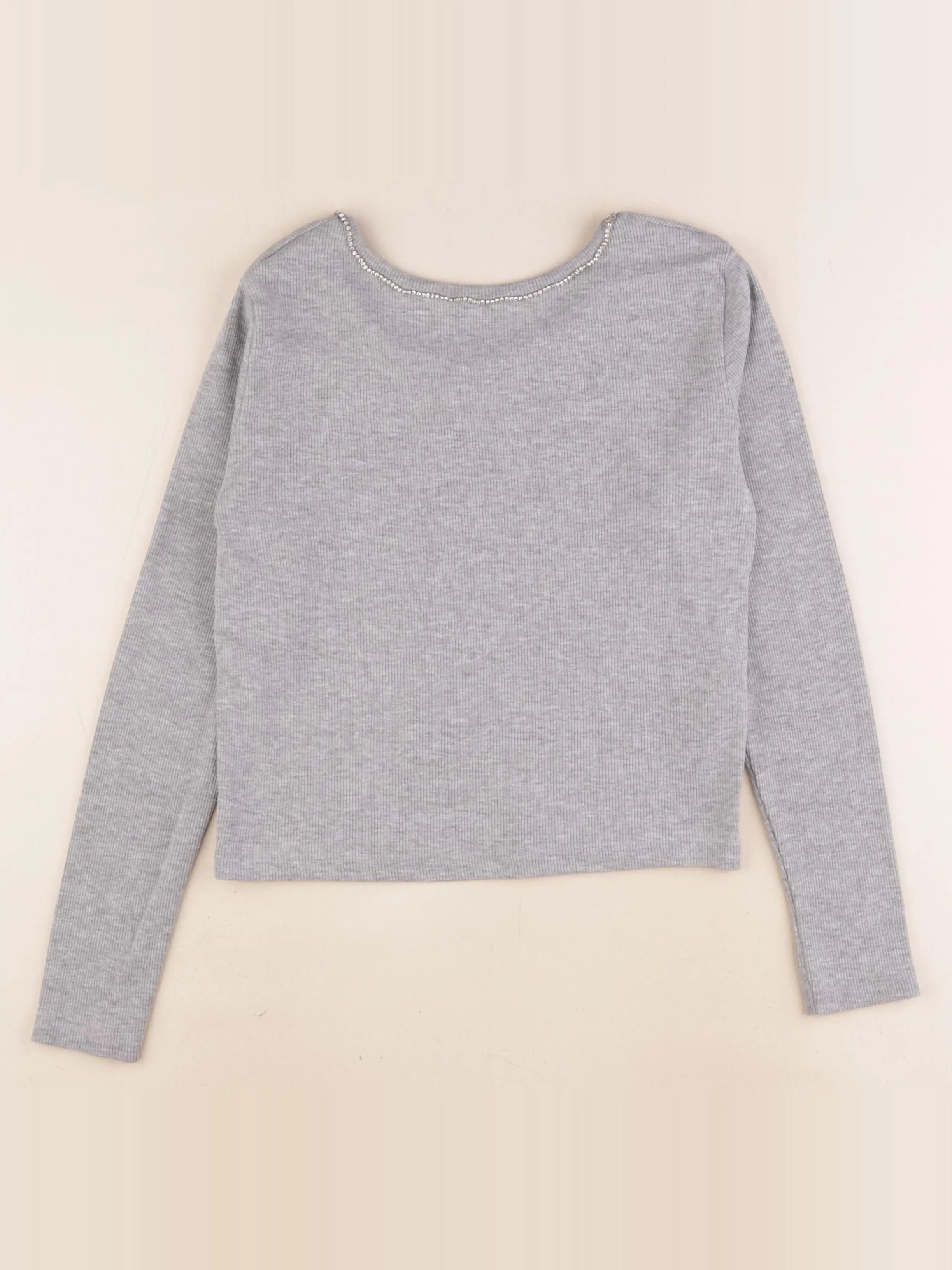 Zara - tee-shirt gris - 11/12 ans