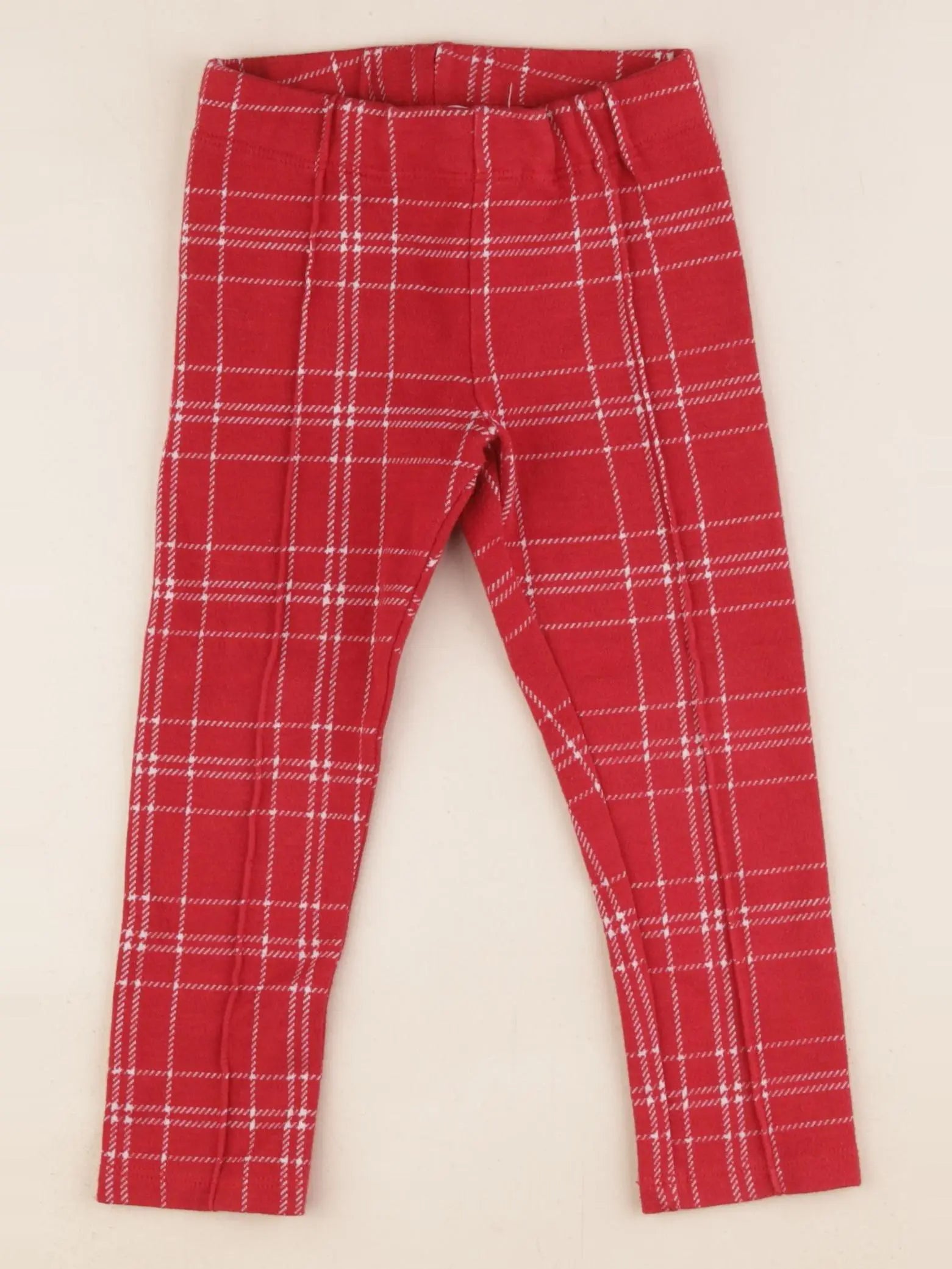 H&M - legging rouge - 2/3 ans