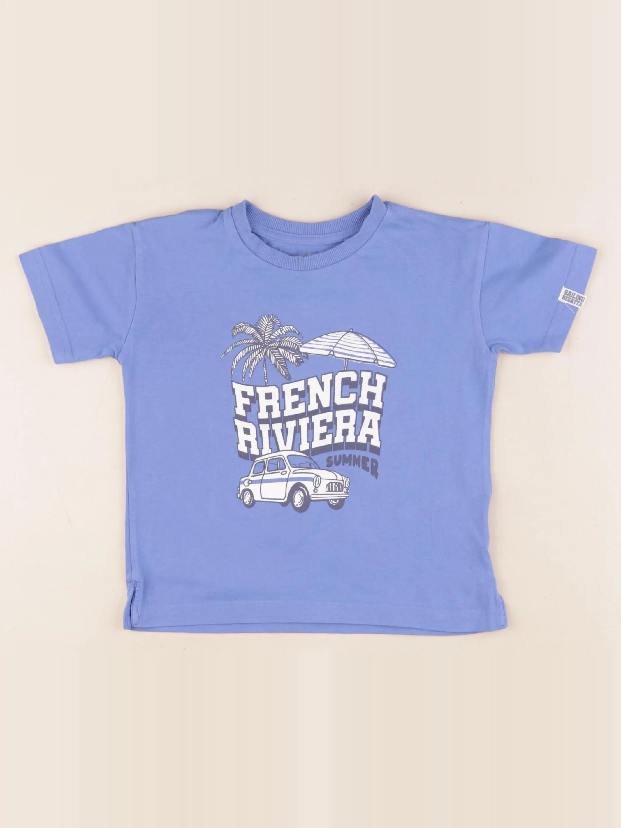 Vertbaudet - tee-shirt bleu - 3 ans