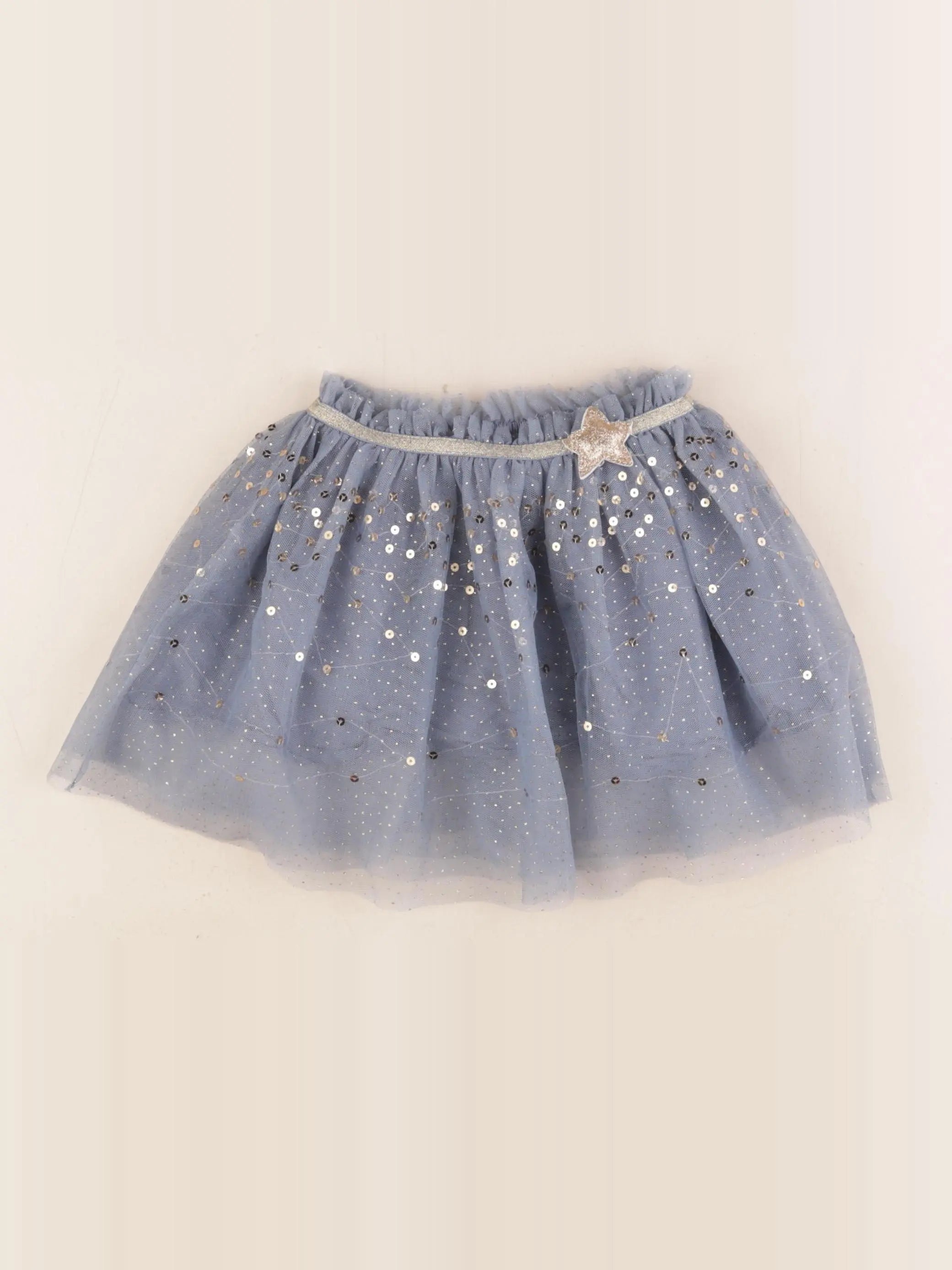 Vertbaudet - jupe bleu, or - 3 ans