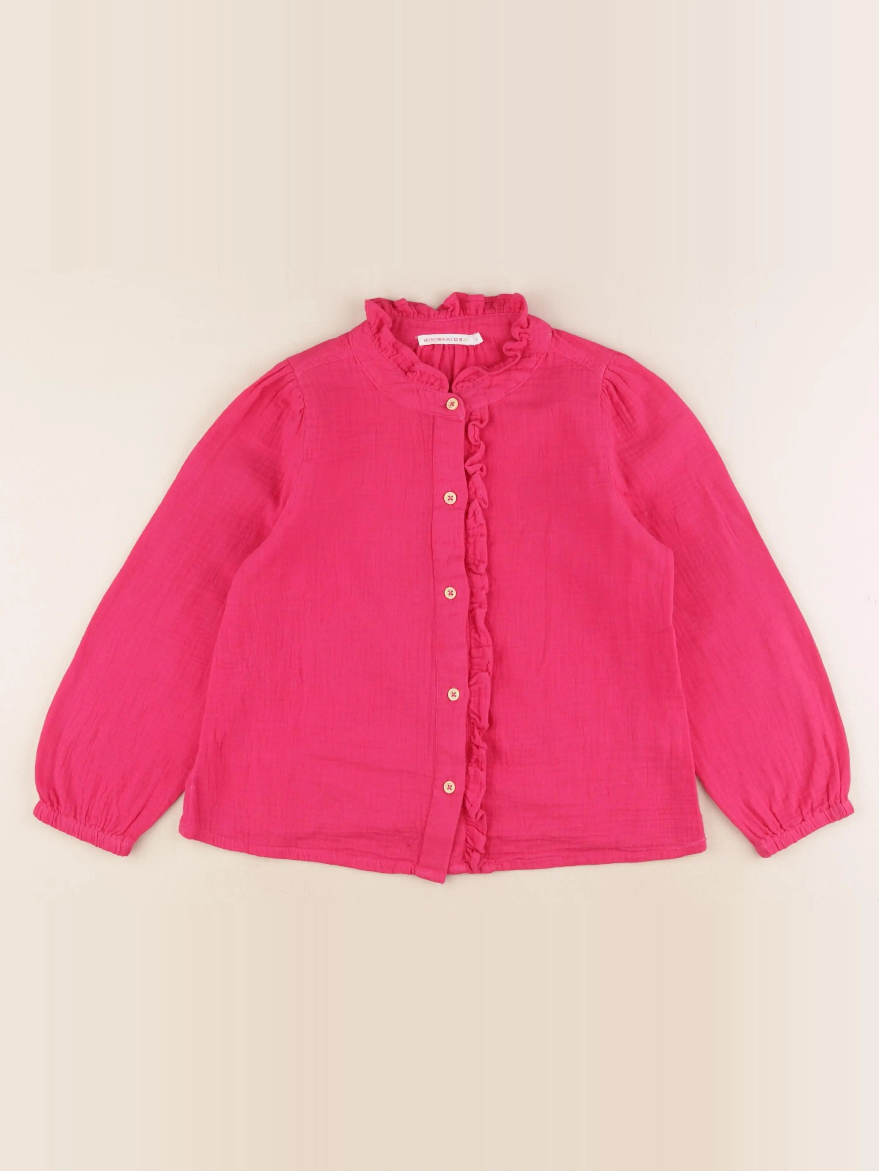 Monoprix - blouse rose - 6 ans