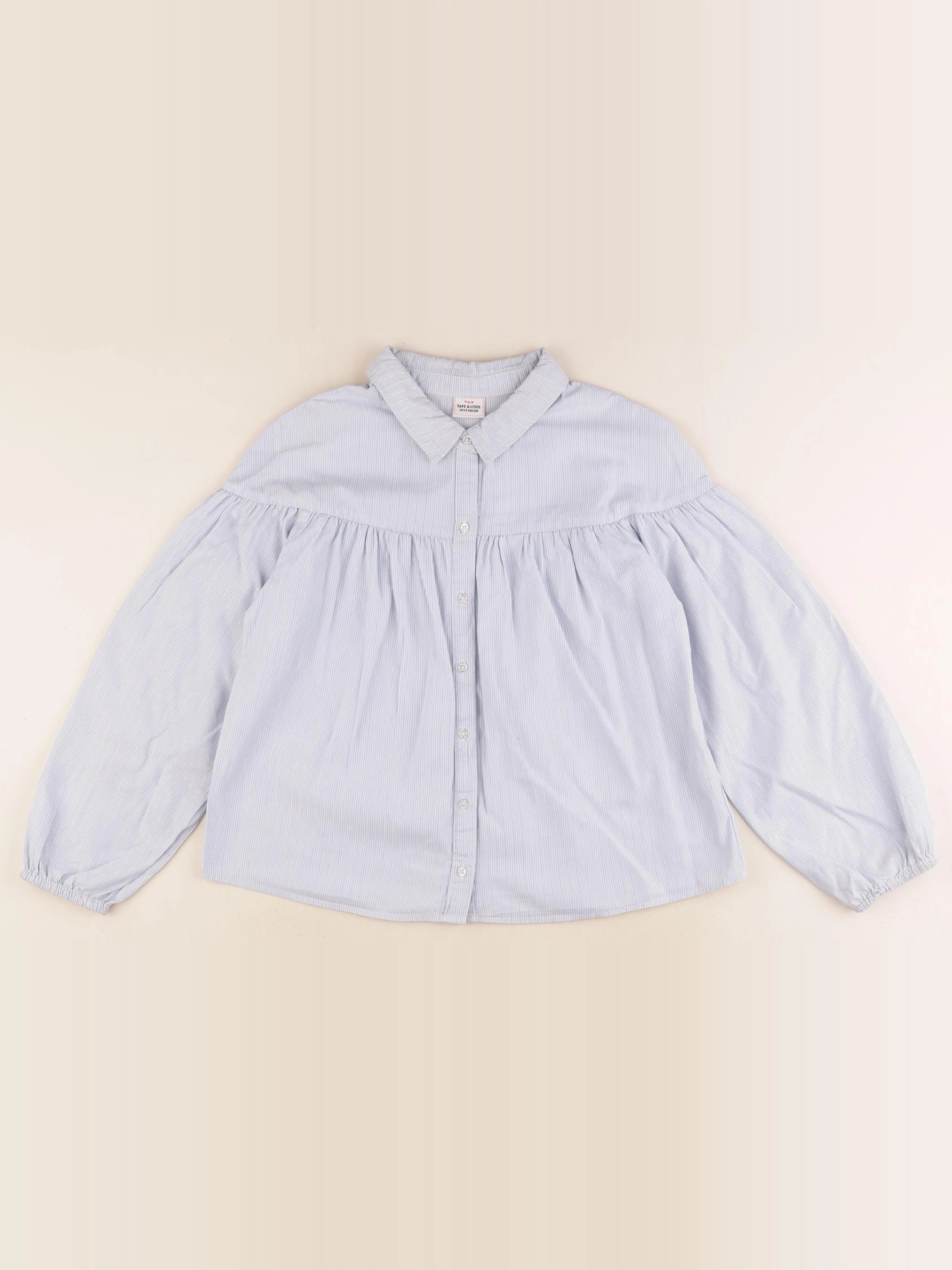 Tape à l'oeil - blouse bleu, blanc - 10 ans