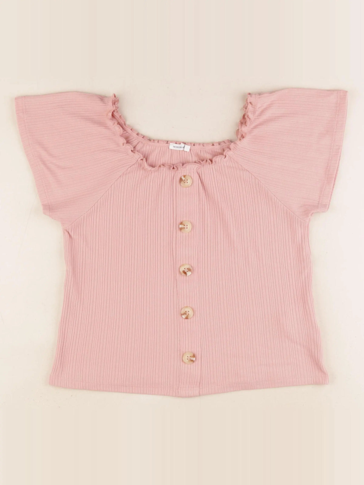 Monoprix - tee-shirt rose - 10 ans