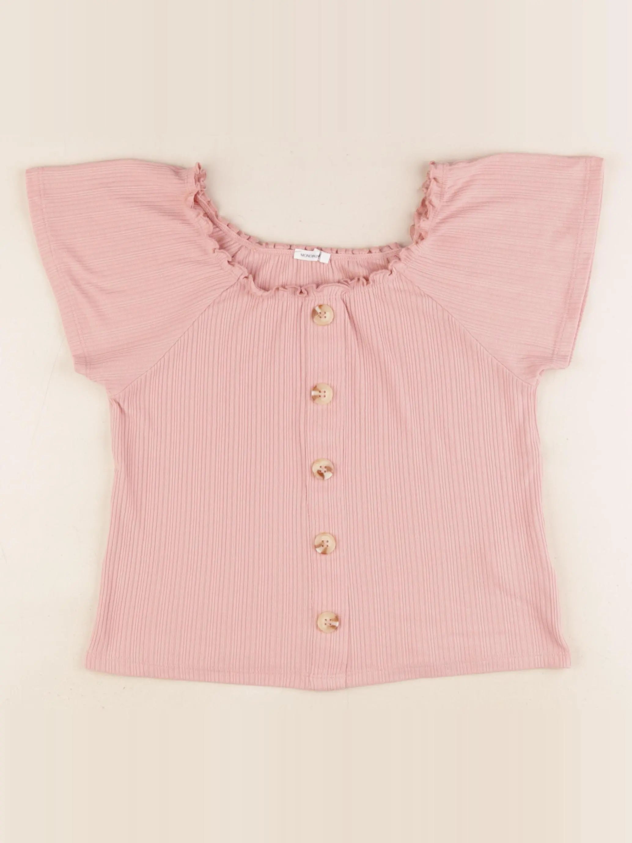 Monoprix - tee-shirt rose - 10 ans