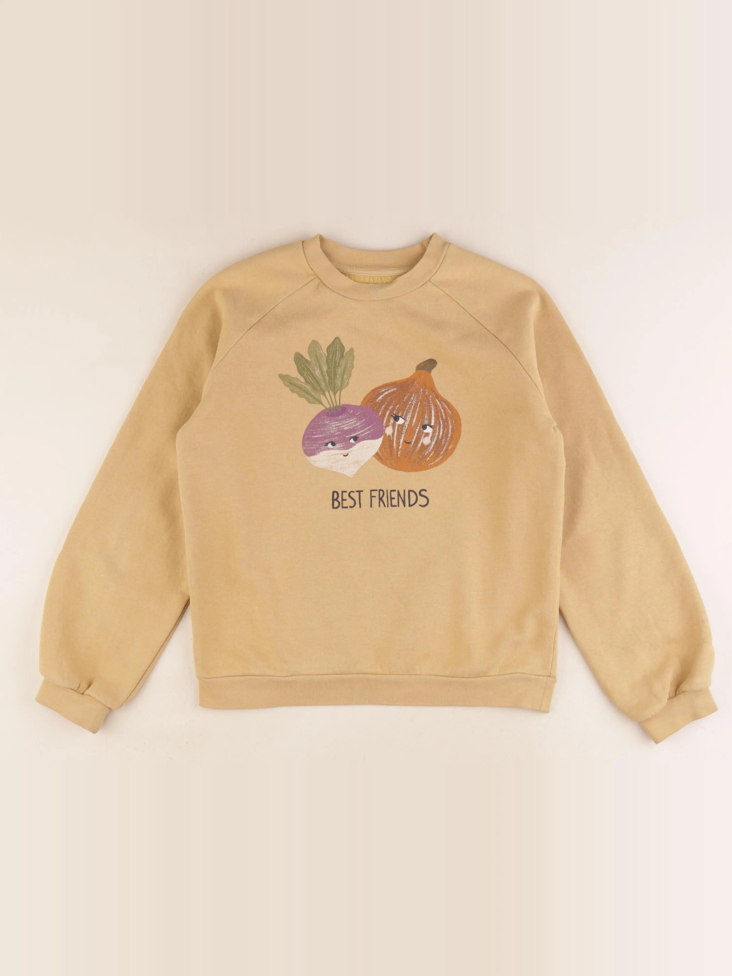 Vertbaudet - sweat jaune - 10 ans
