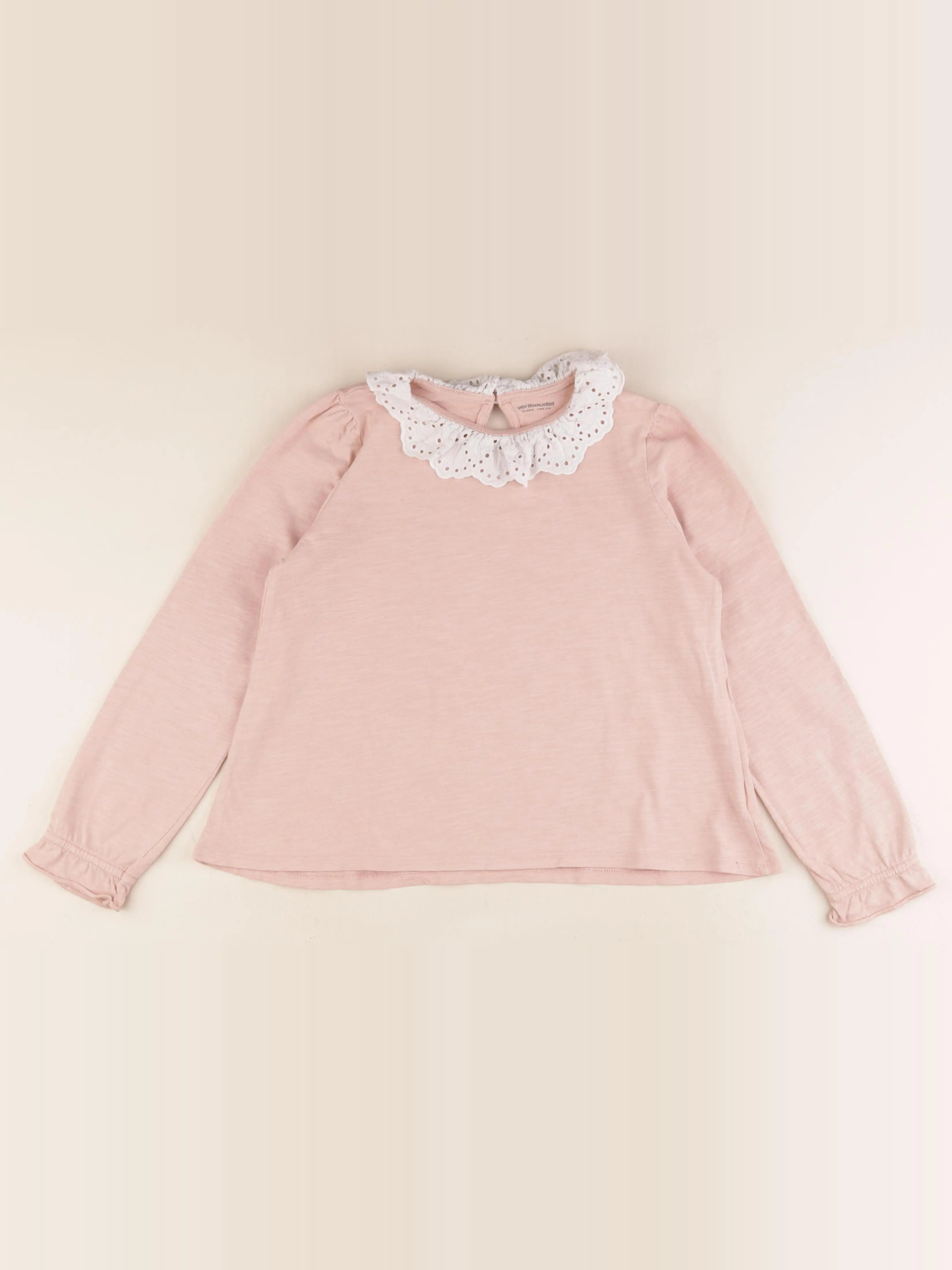 Vertbaudet - tee-shirt rose - 10 ans