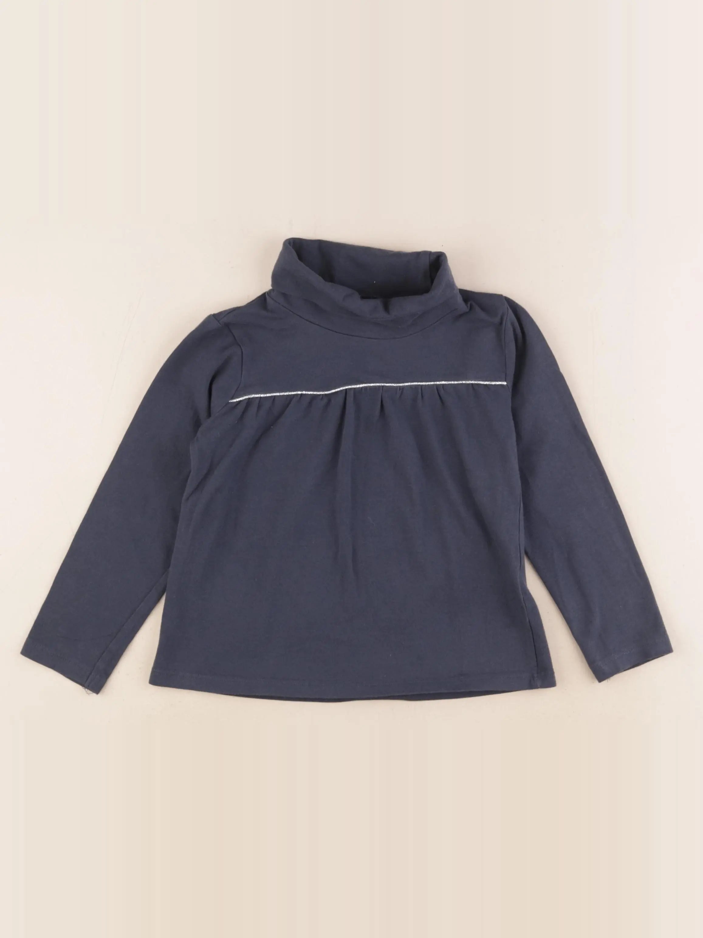 Vertbaudet - sous-pull bleu - 5 ans