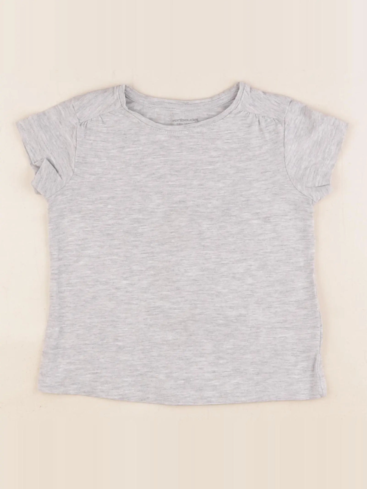 Vertbaudet - tee-shirt gris - 4 ans
