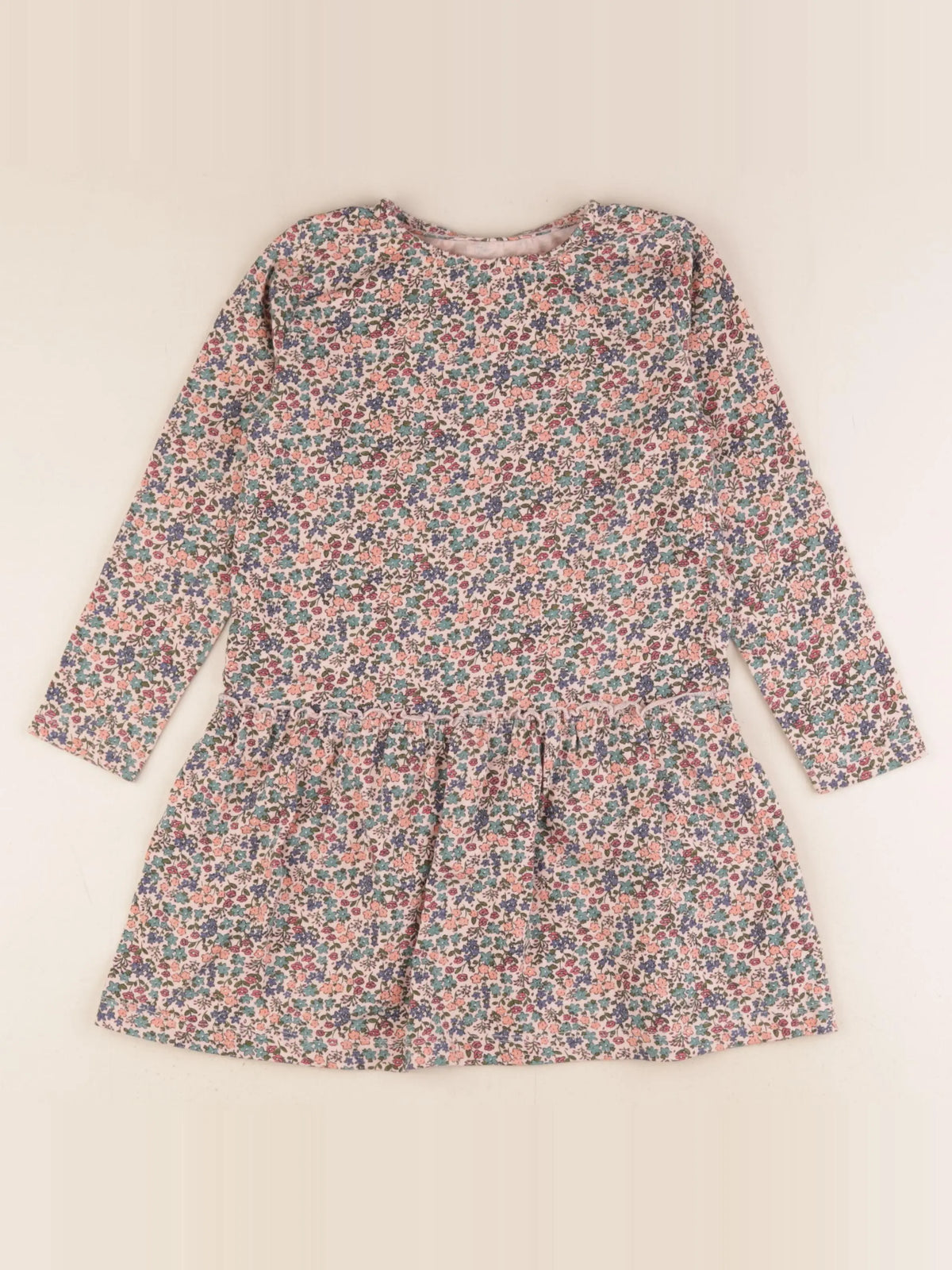 Vertbaudet - robe rose, vert - 5 ans