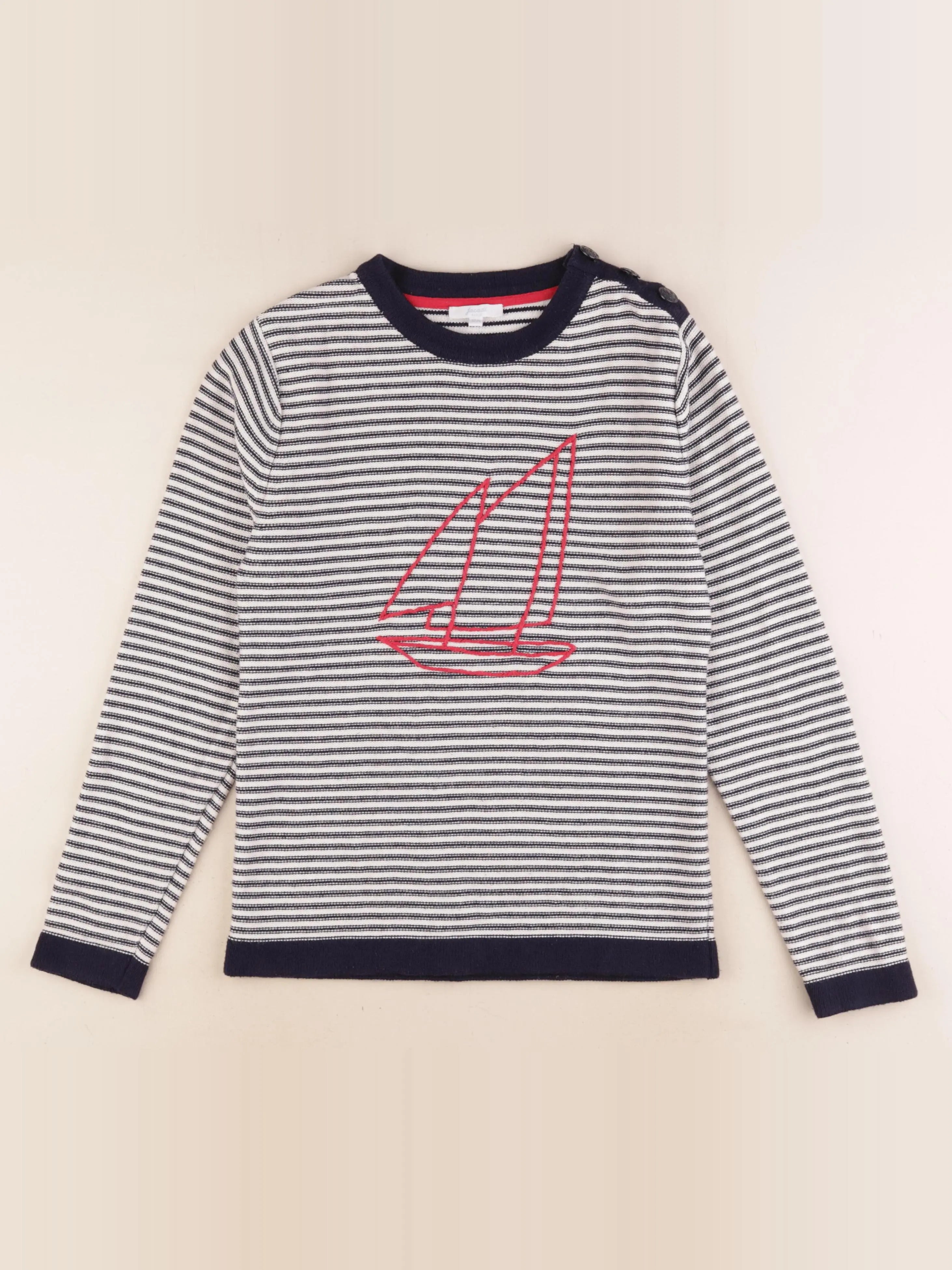 Jacadi - pull blanc - 12 ans
