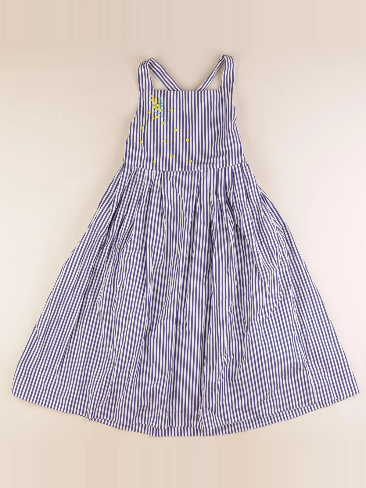 Jacadi - robe bleu, blanc - 8 ans