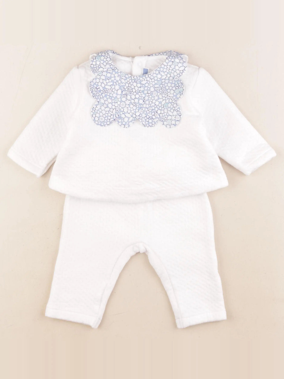 Jacadi - ensemble blanc - 6 mois