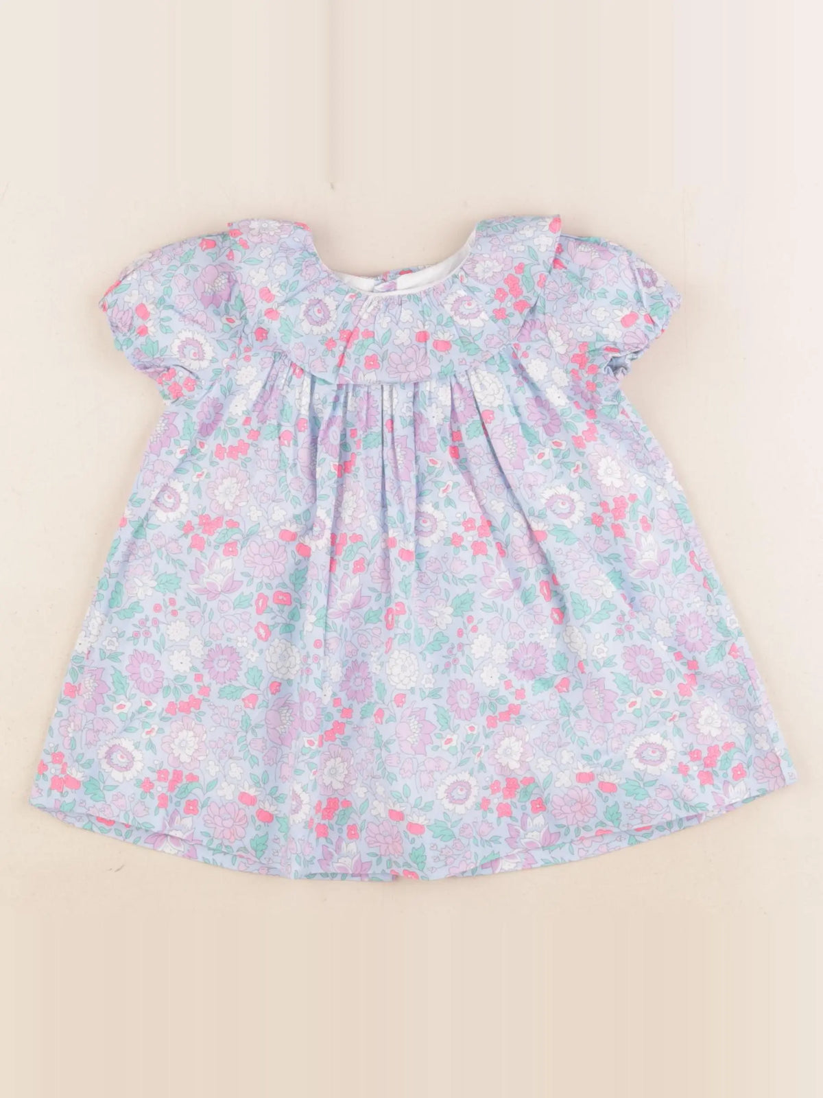 Jacadi - robe liberty multicolore - 6 mois