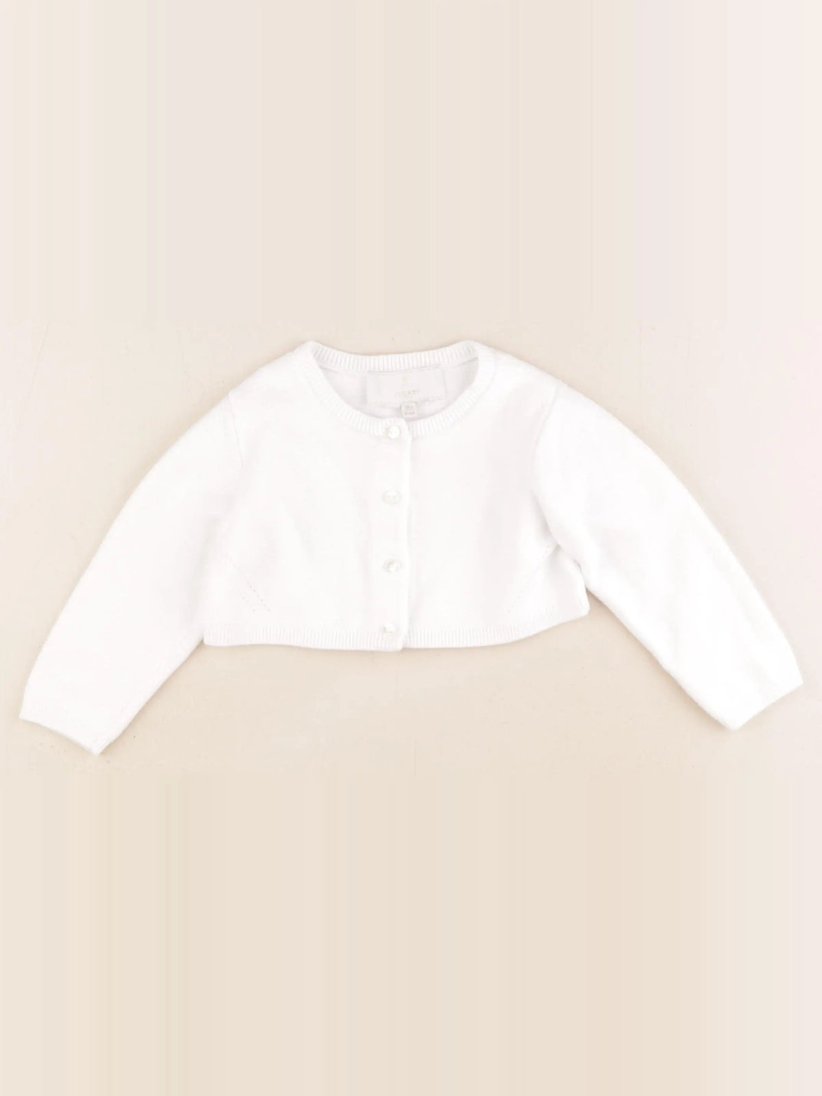 Jacadi - gilet blanc - 18 mois