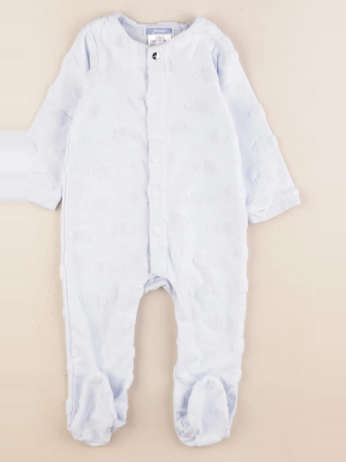 Jacadi - pyjama coton bleu - 9 mois