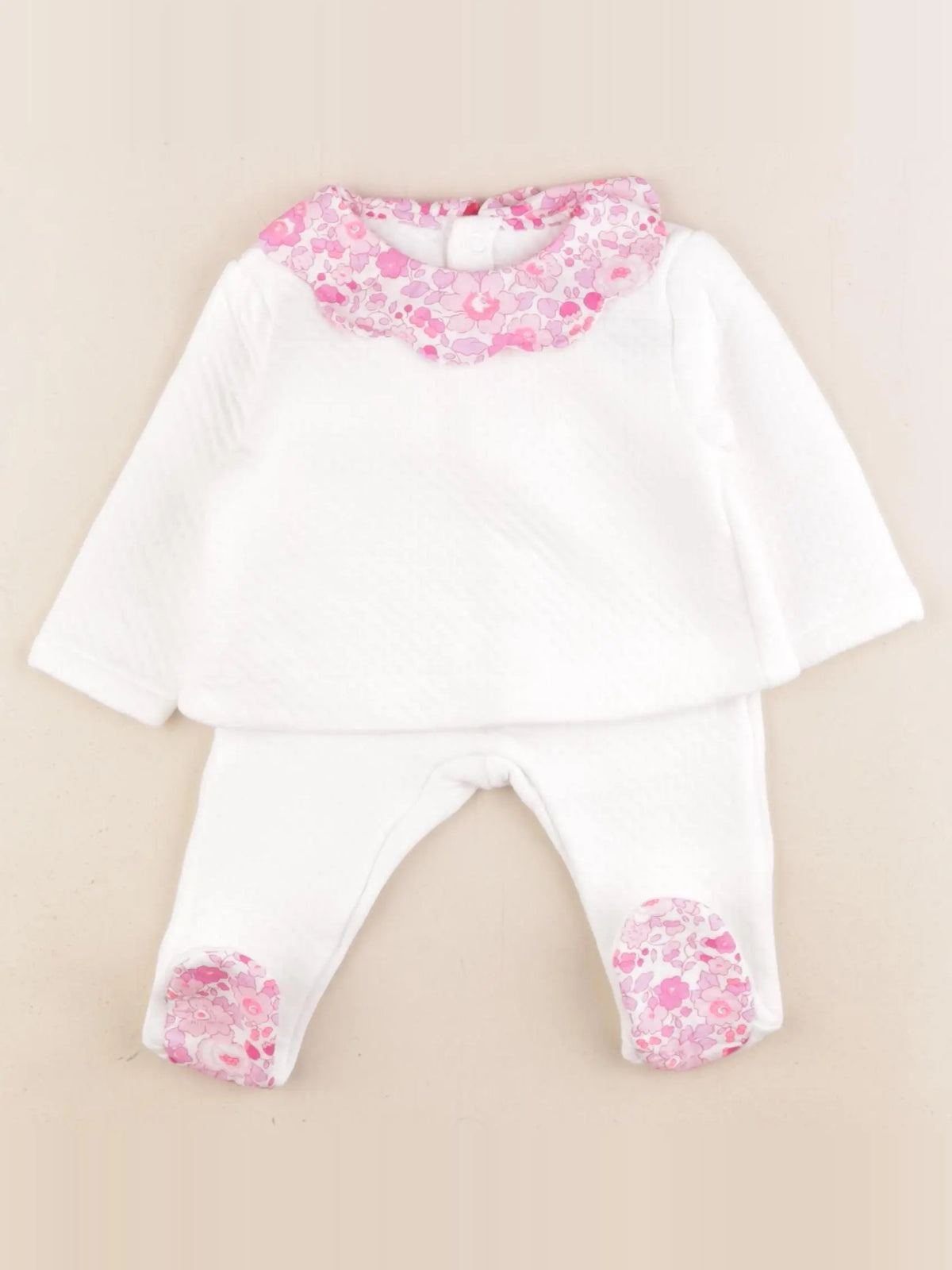 Jacadi - ensemble blanc - 6 mois