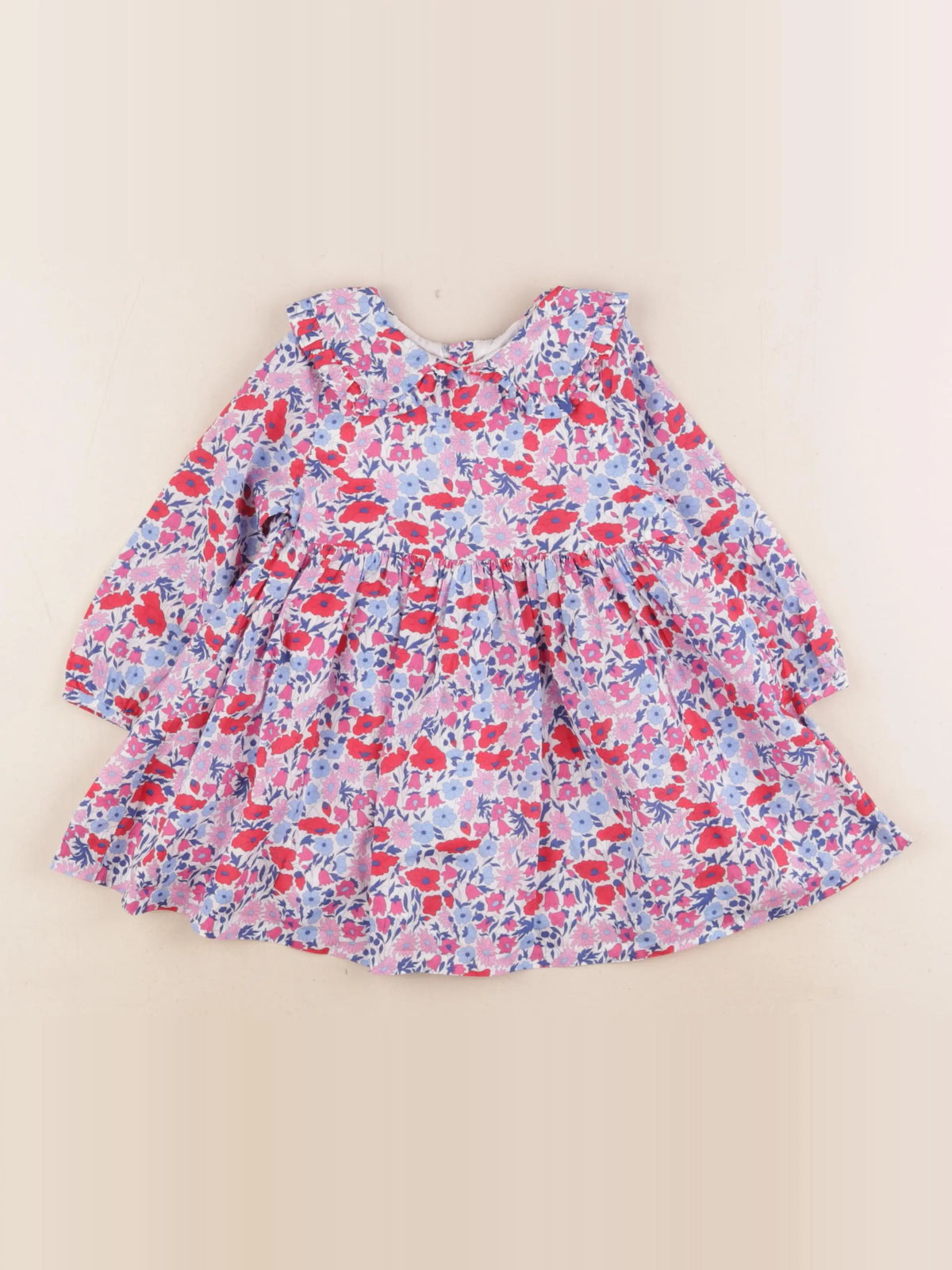 Jacadi - robe liberty multicolore - 18 mois