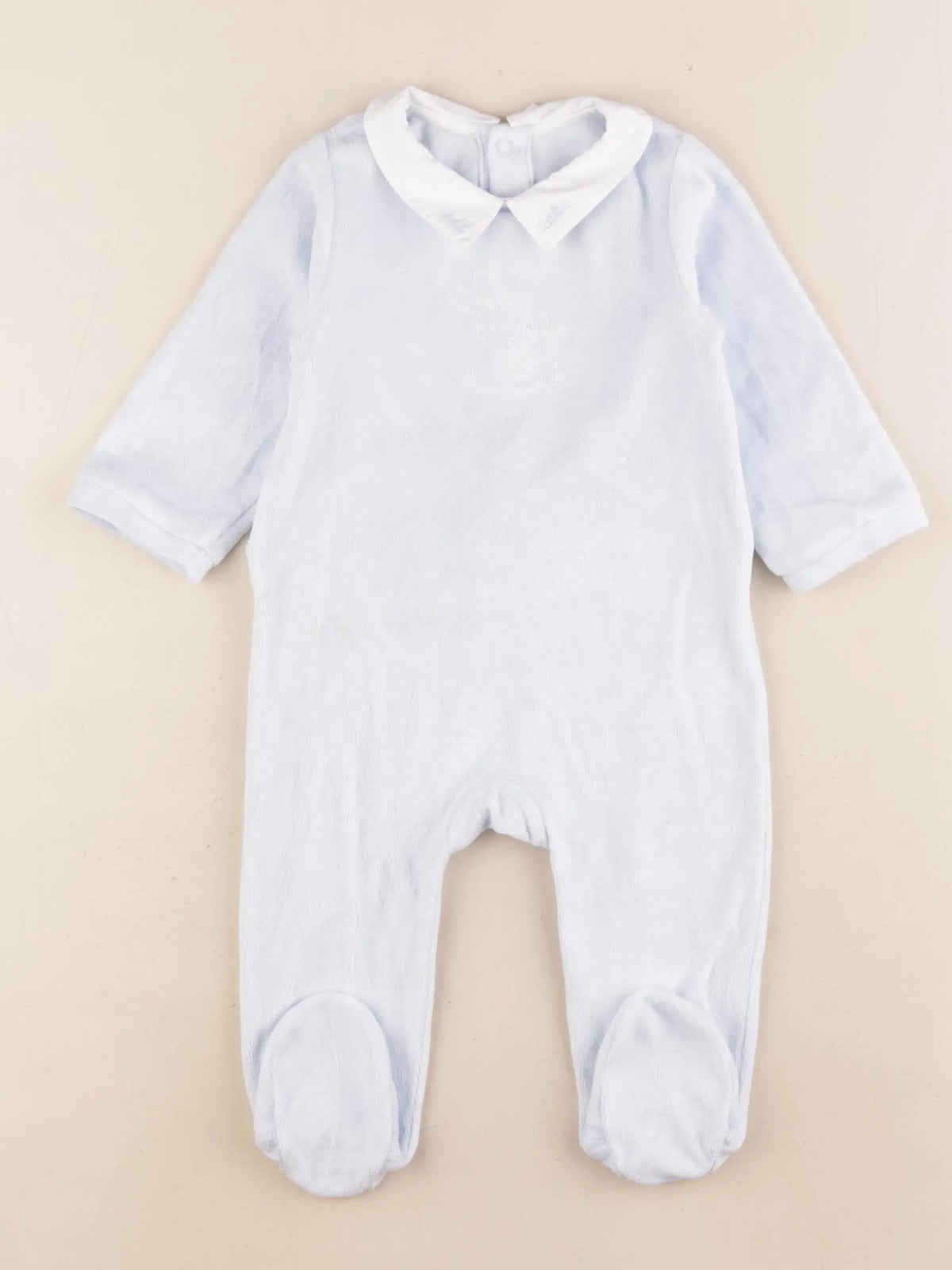 Jacadi - pyjama velours bleu - 9 mois