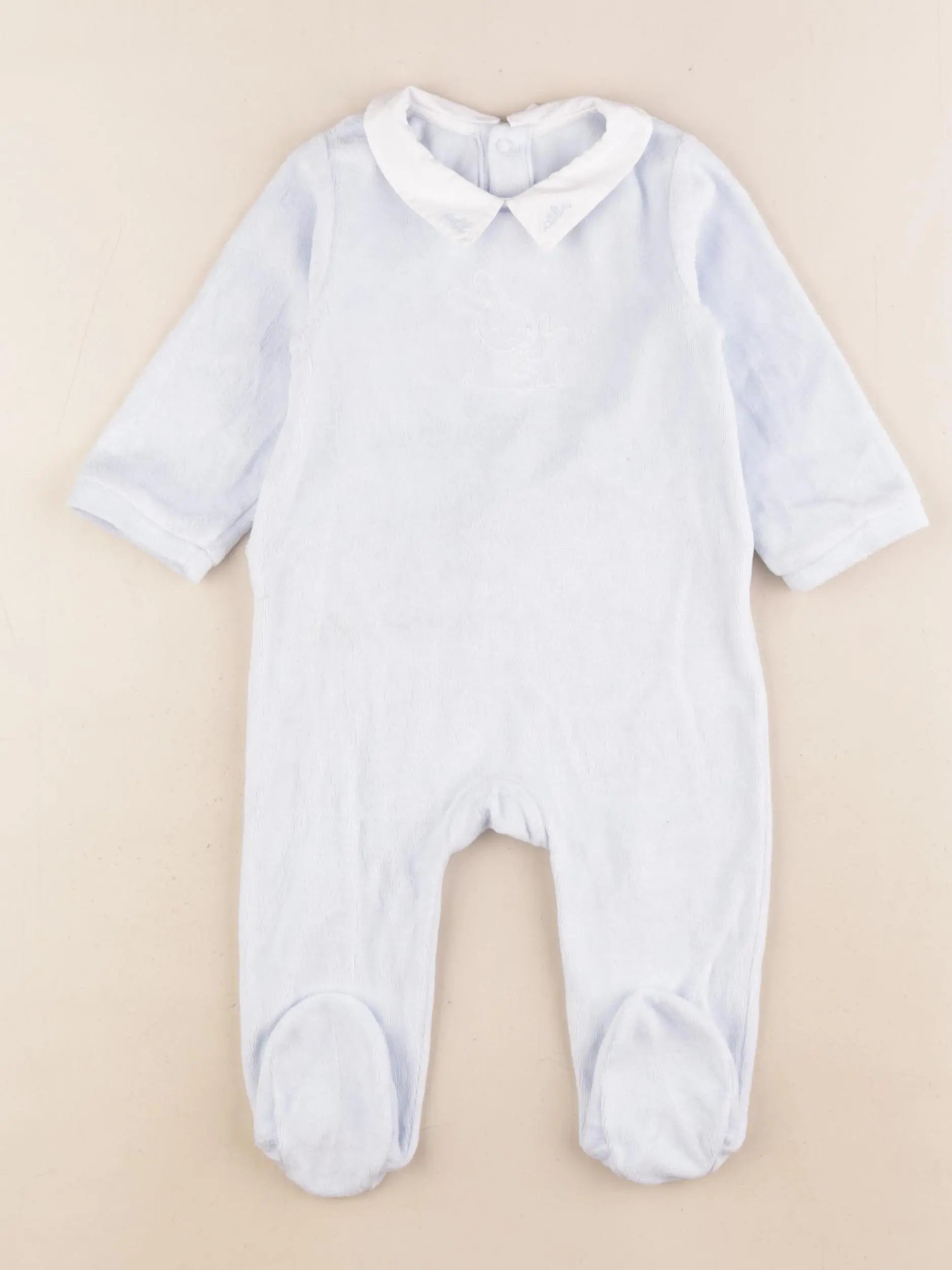 Jacadi - pyjama velours bleu - 9 mois