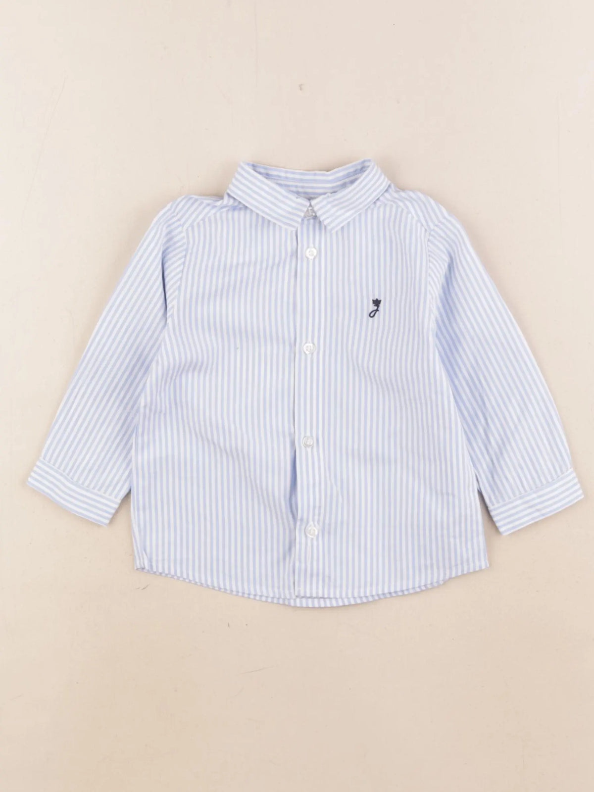 Jacadi - chemise bleu - 12 mois