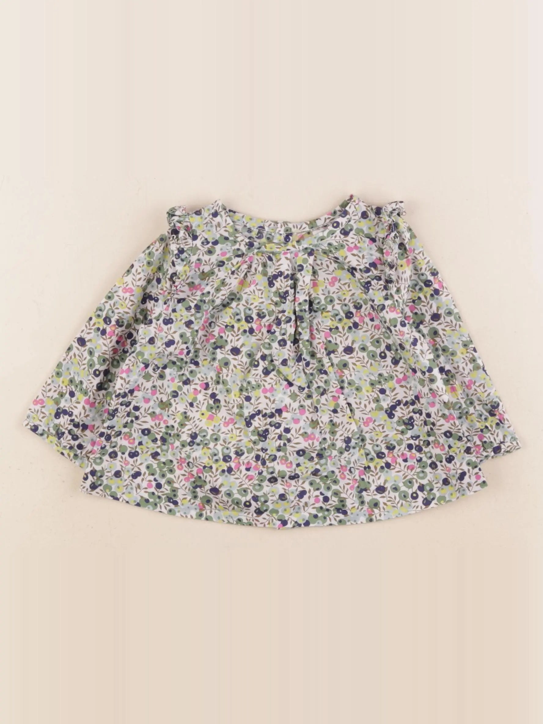 Jacadi - blouse liberty multicolore - 6 mois